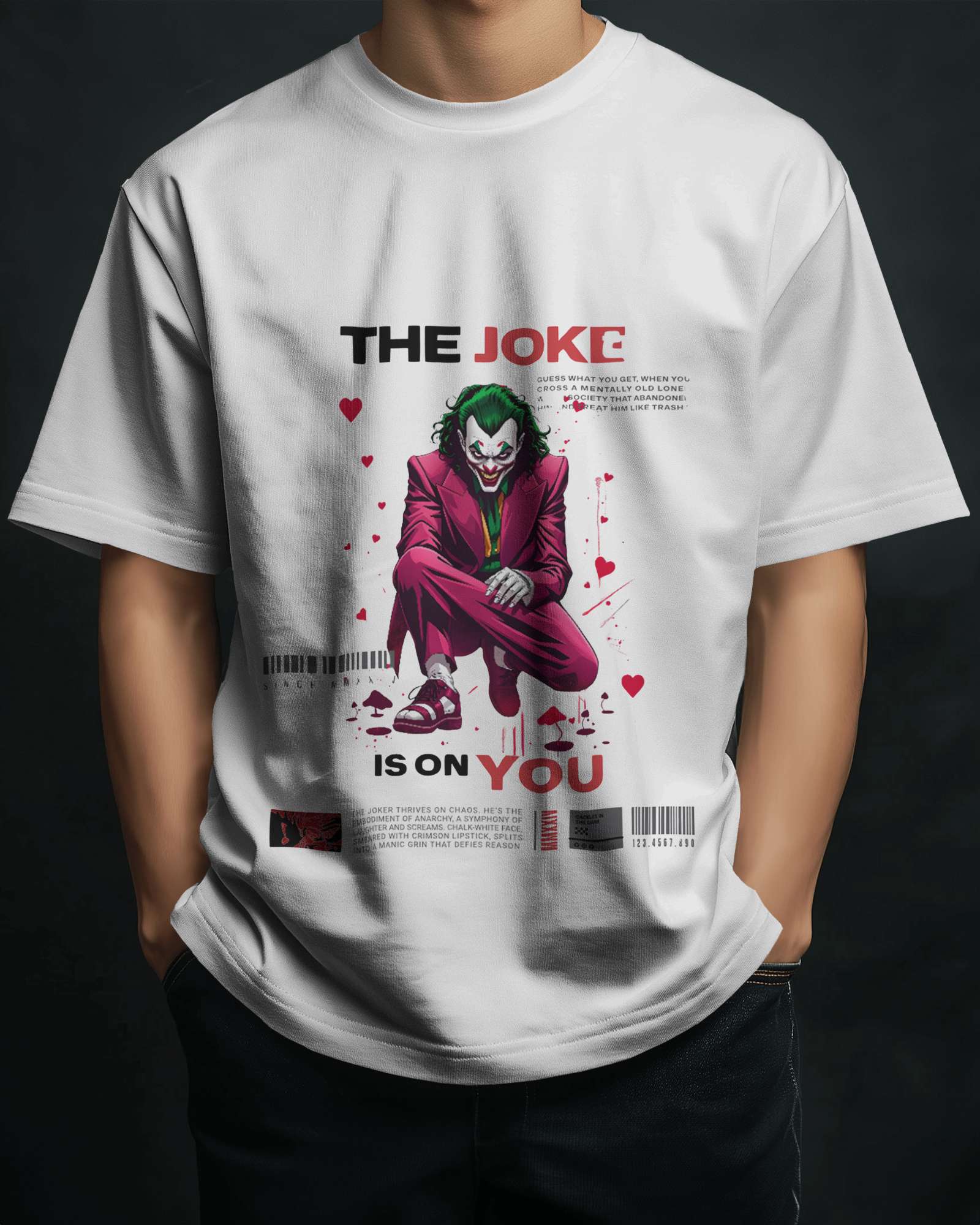 Joke Is on You oversized tee