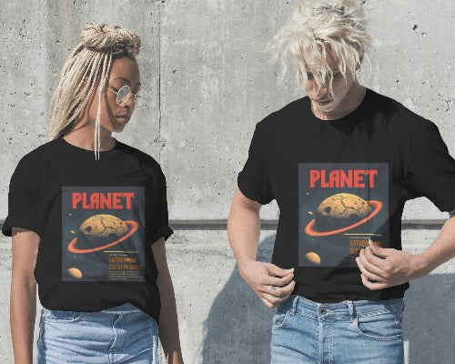 Planet Saturn Oversized Tee