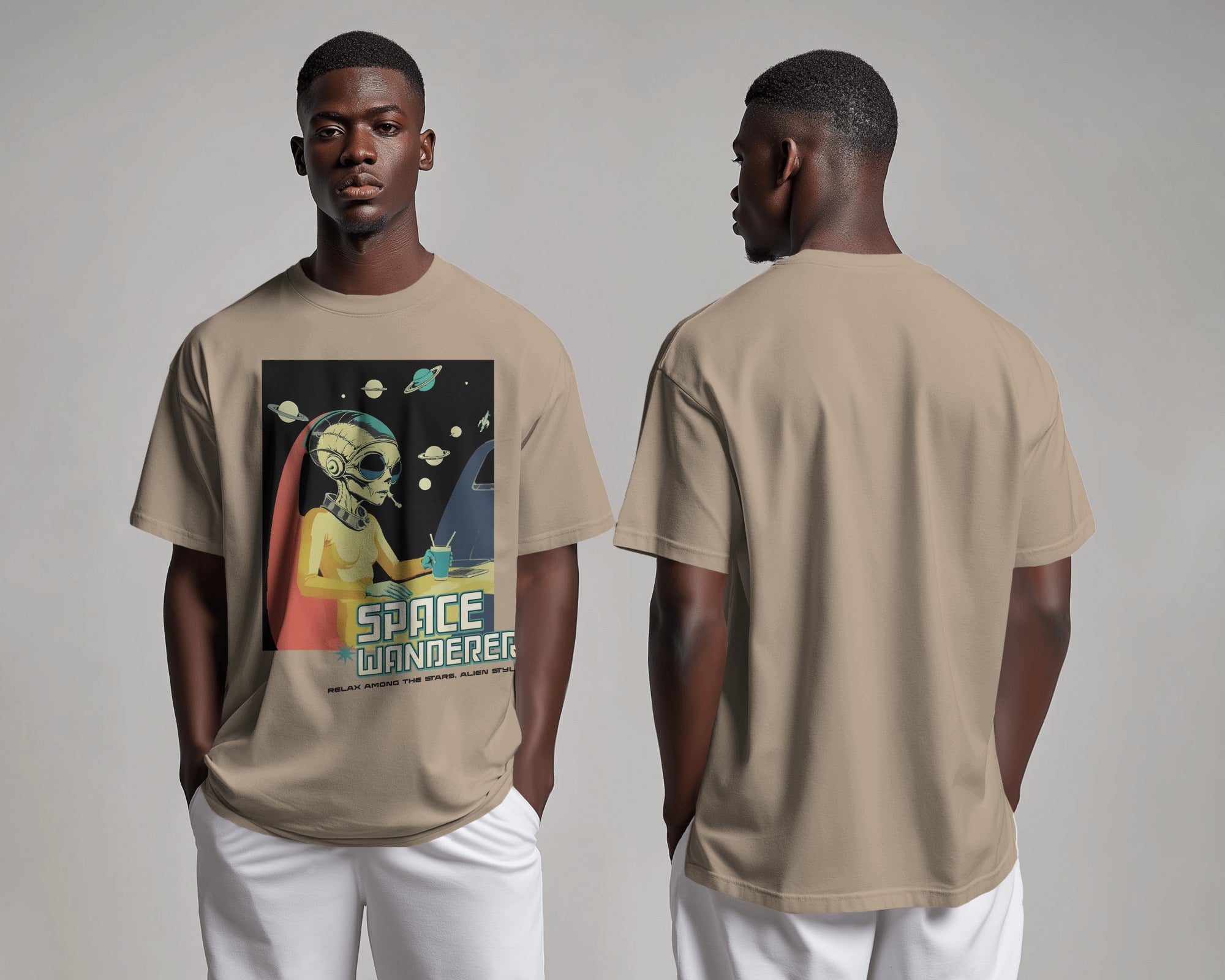 Space Wanderer Oversized Tee