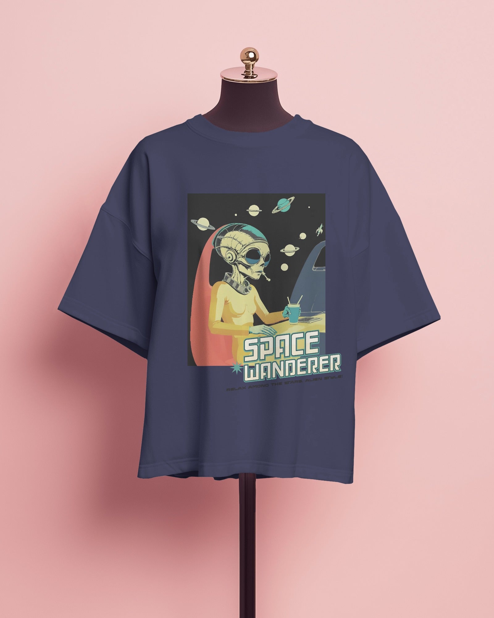 Space Wanderer Oversized Tee