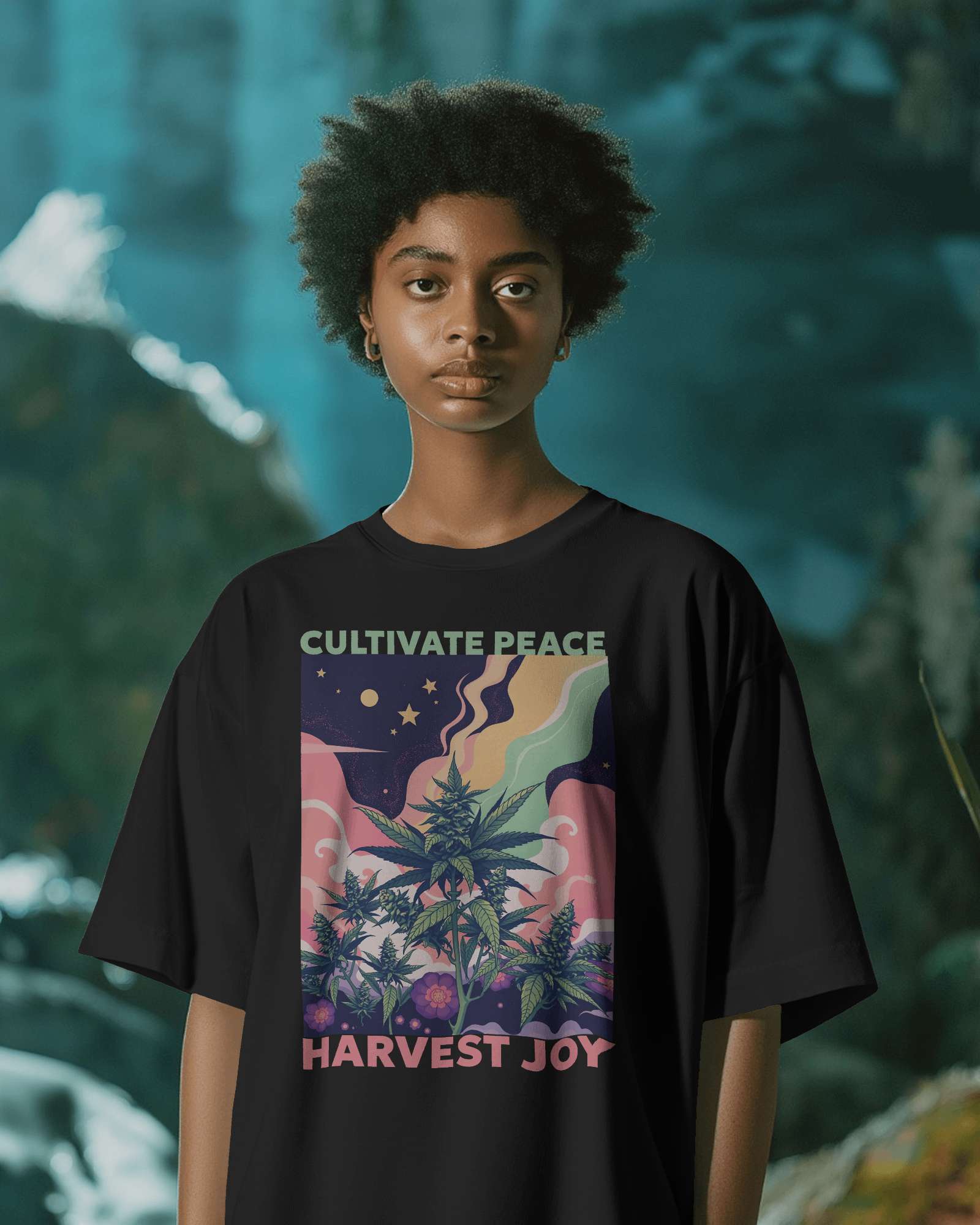 Cultivate Peace Oversized Tee