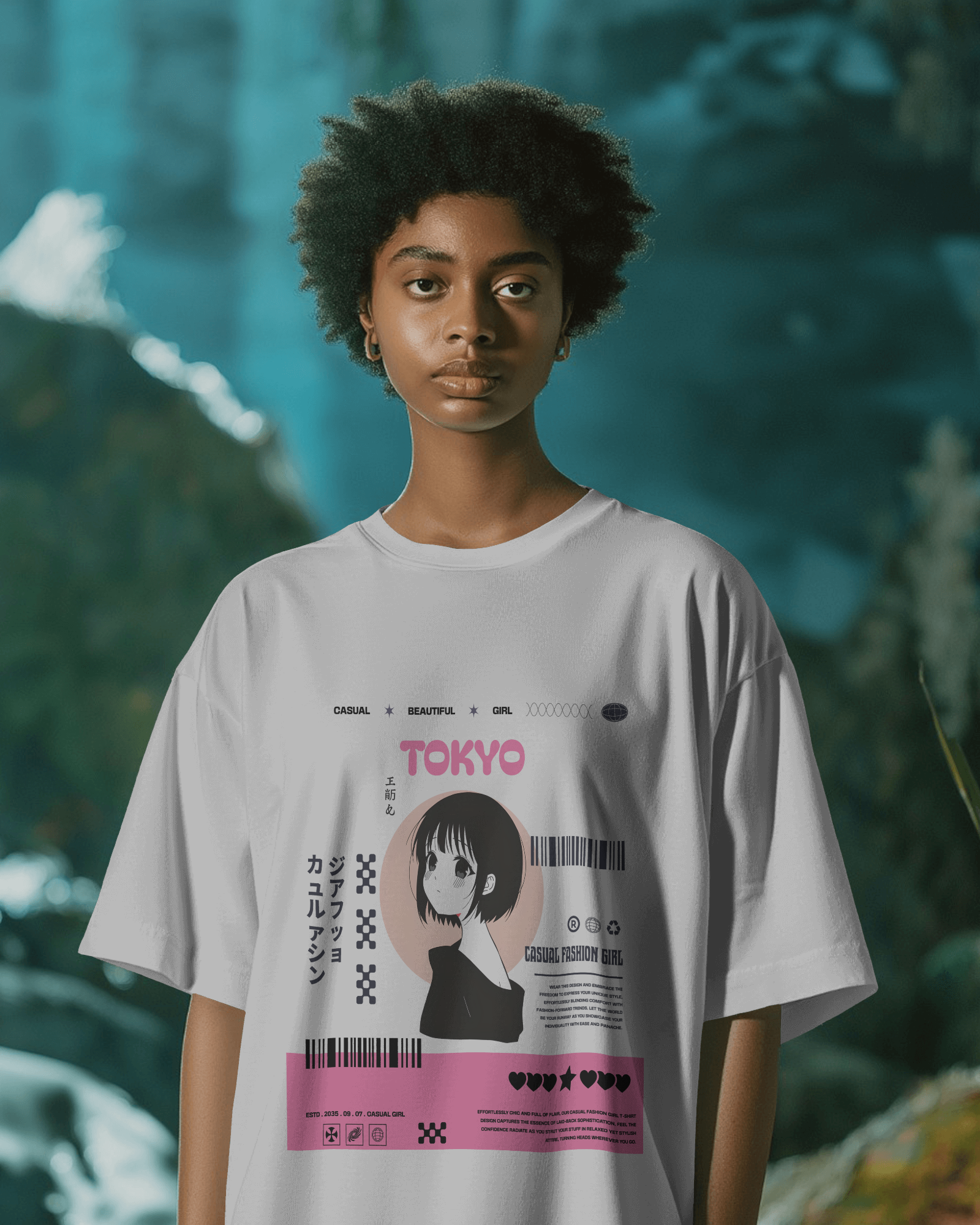 Tokyo Girl Oversized Tee