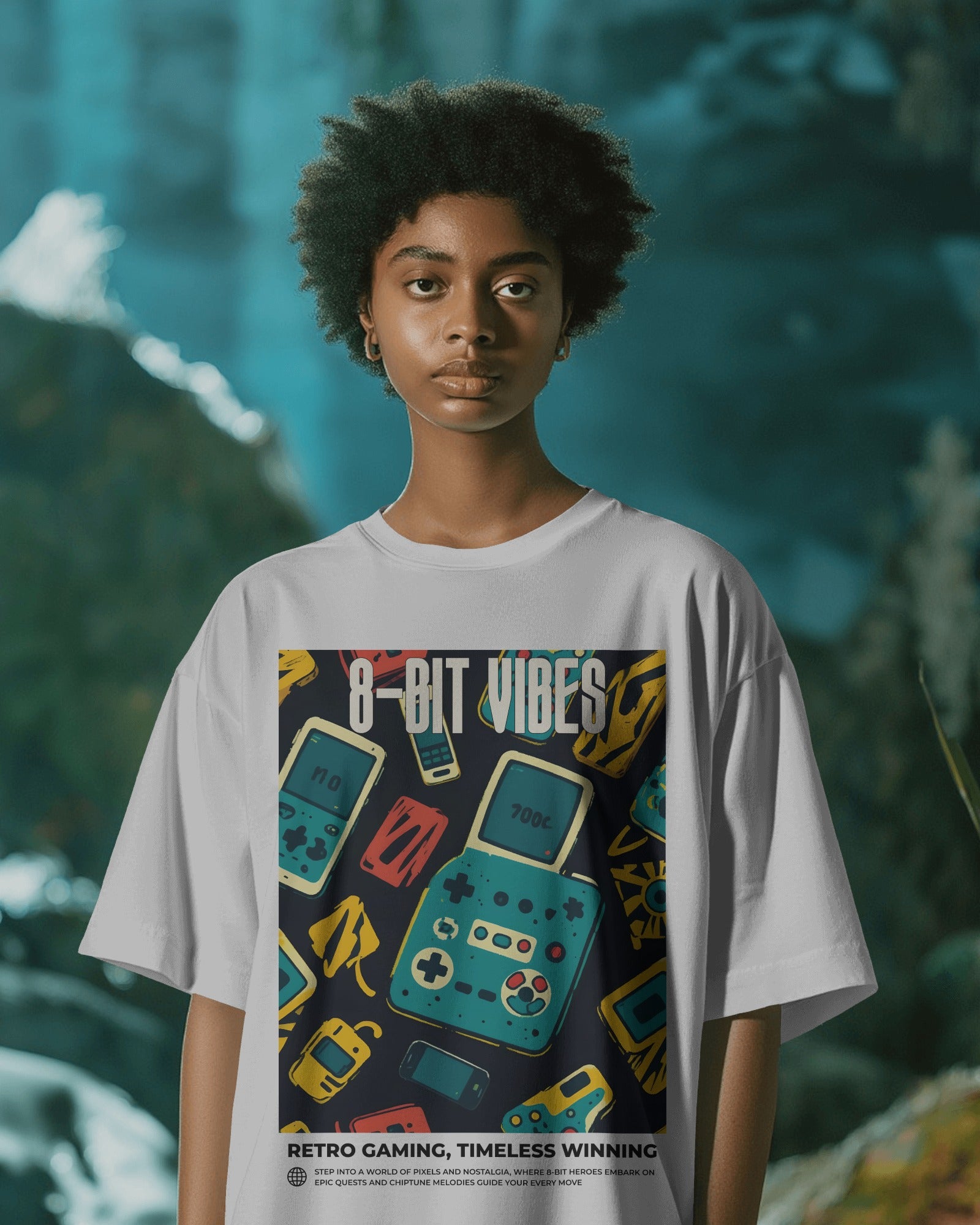 8-BIT VIBES Oversized Tshirt