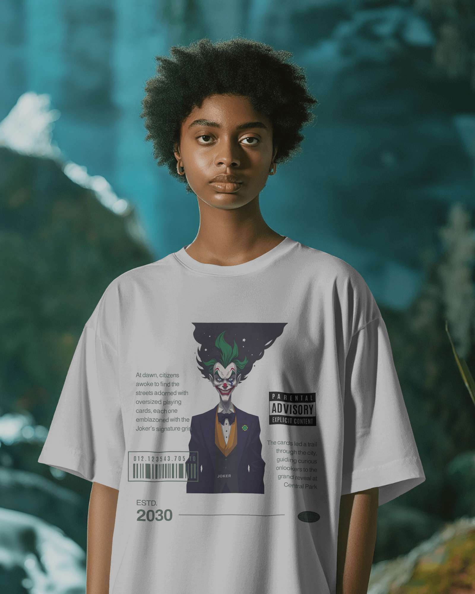 Joker's Grin Oversized Tee