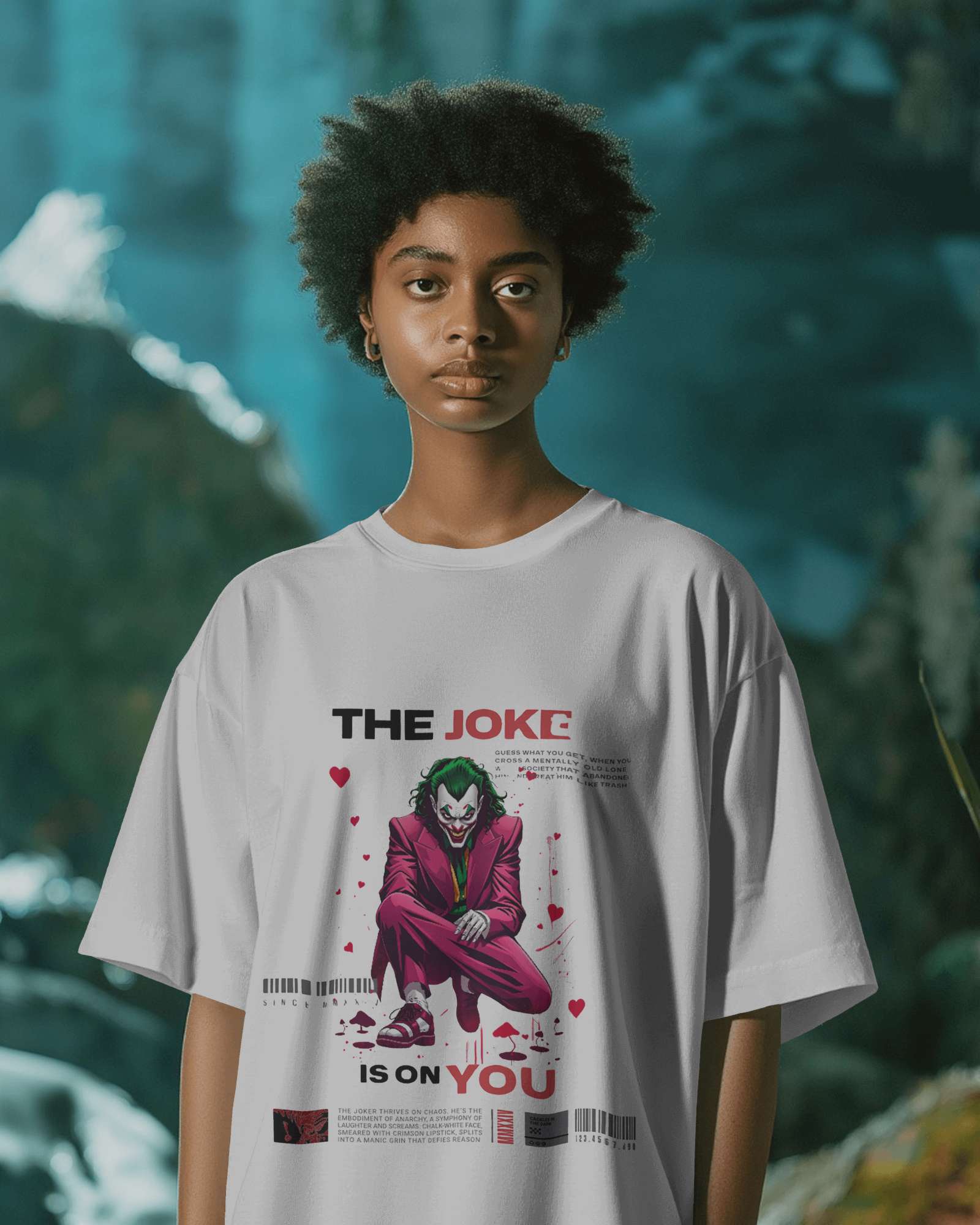 Joke Is on You oversized tee