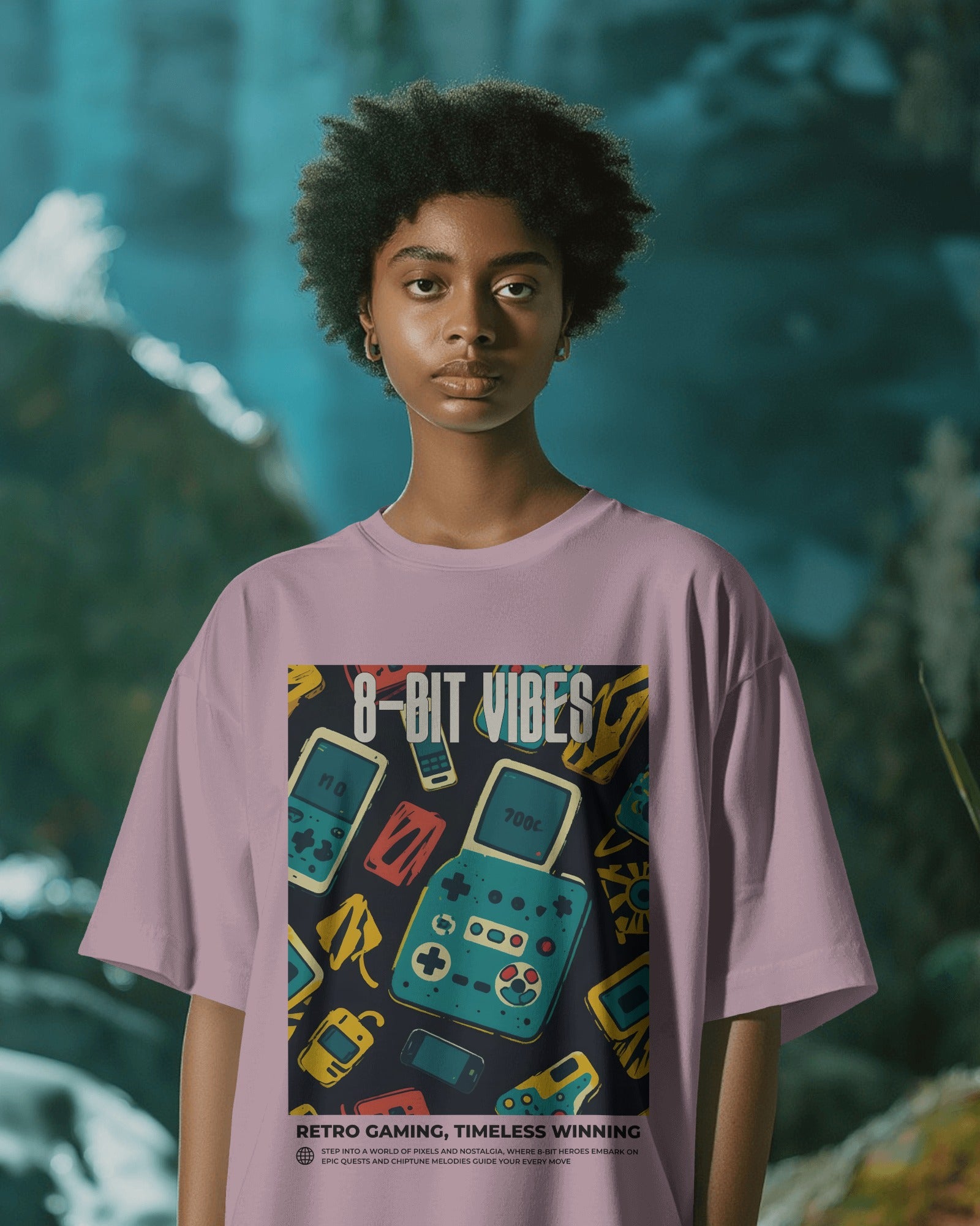 8-BIT VIBES Oversized Tshirt