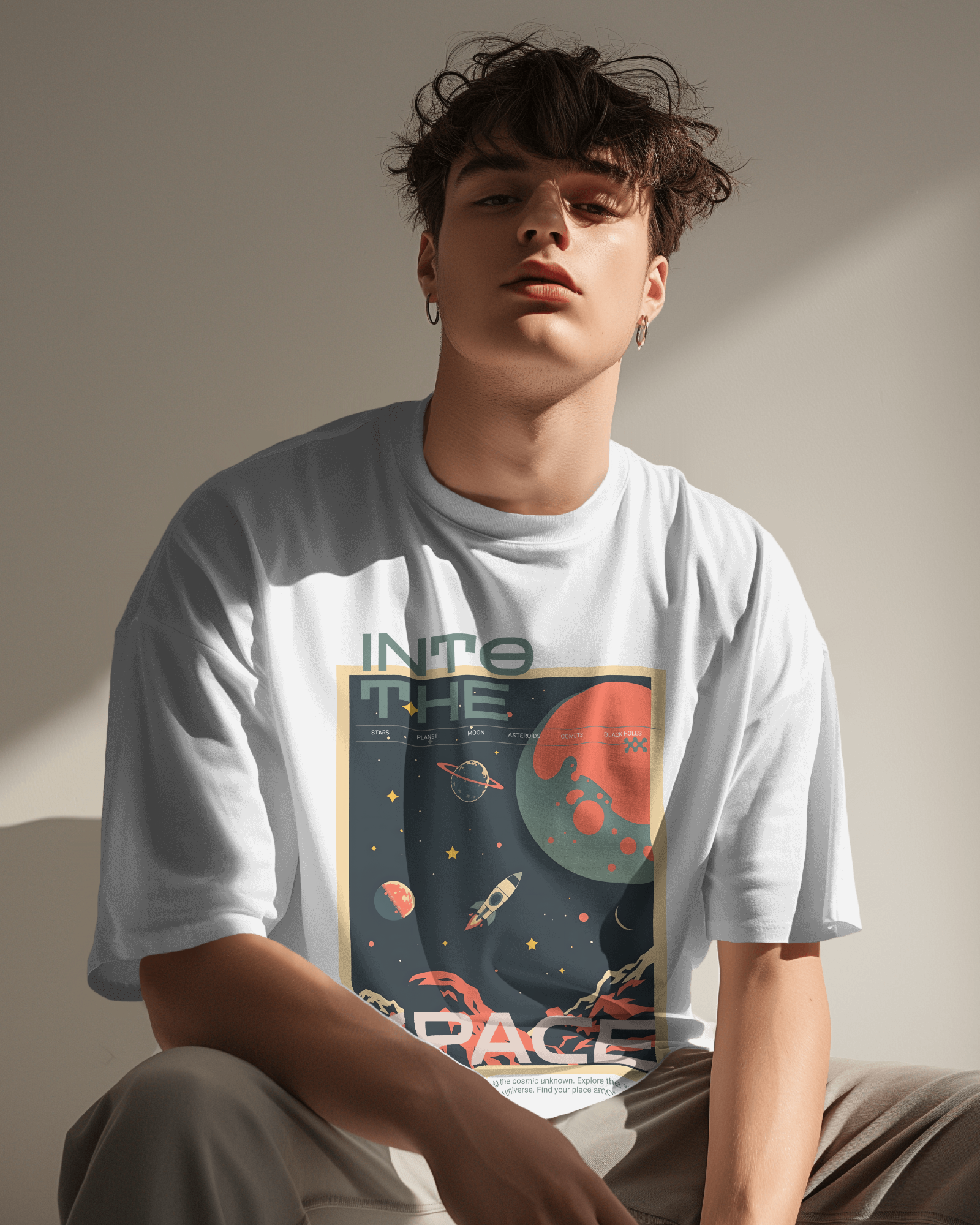 Into The Space Oversized Tee