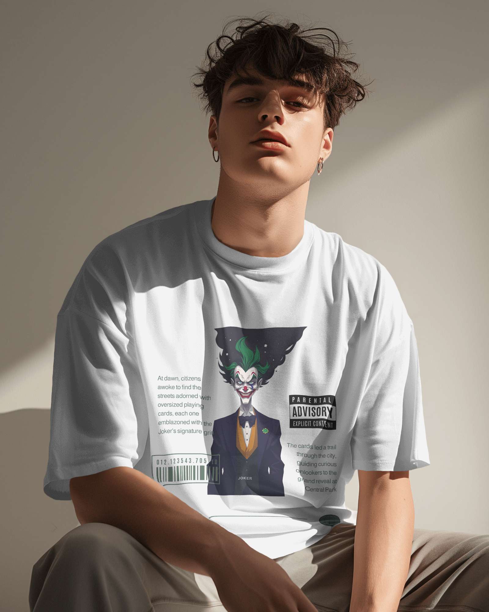 Joker's Grin Oversized Tee