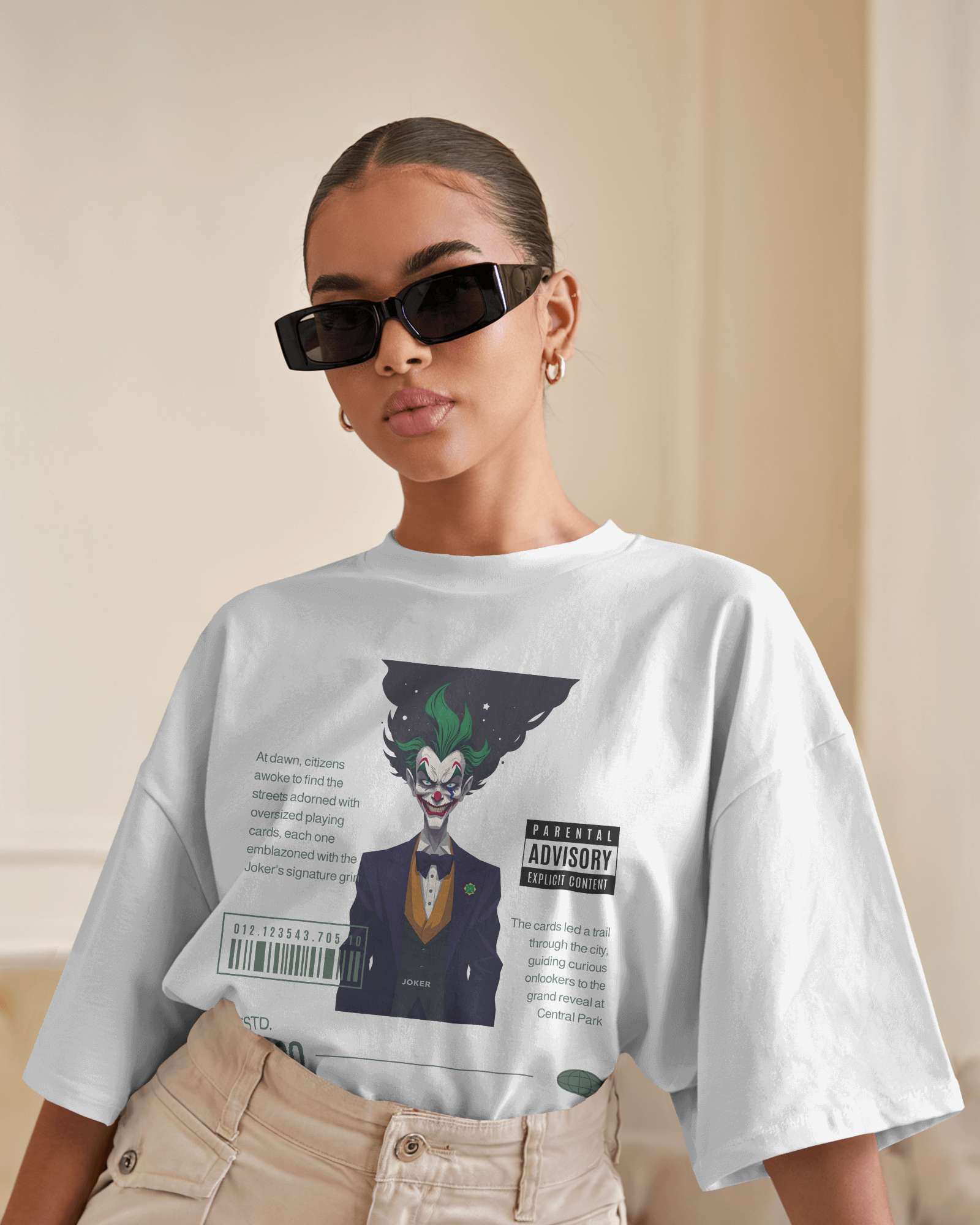 Joker's Grin Oversized Tee