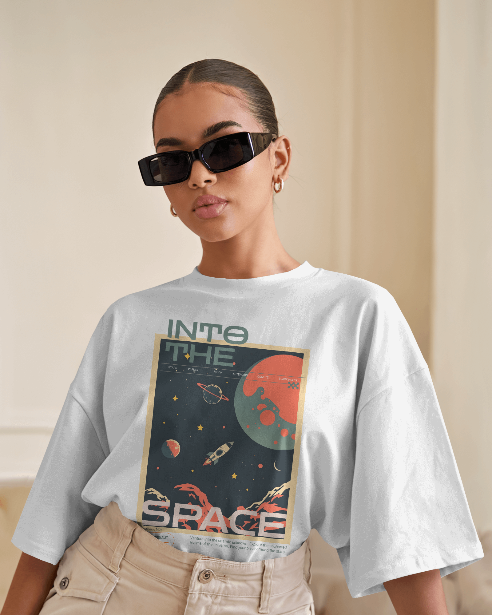 Into The Space Oversized Tee