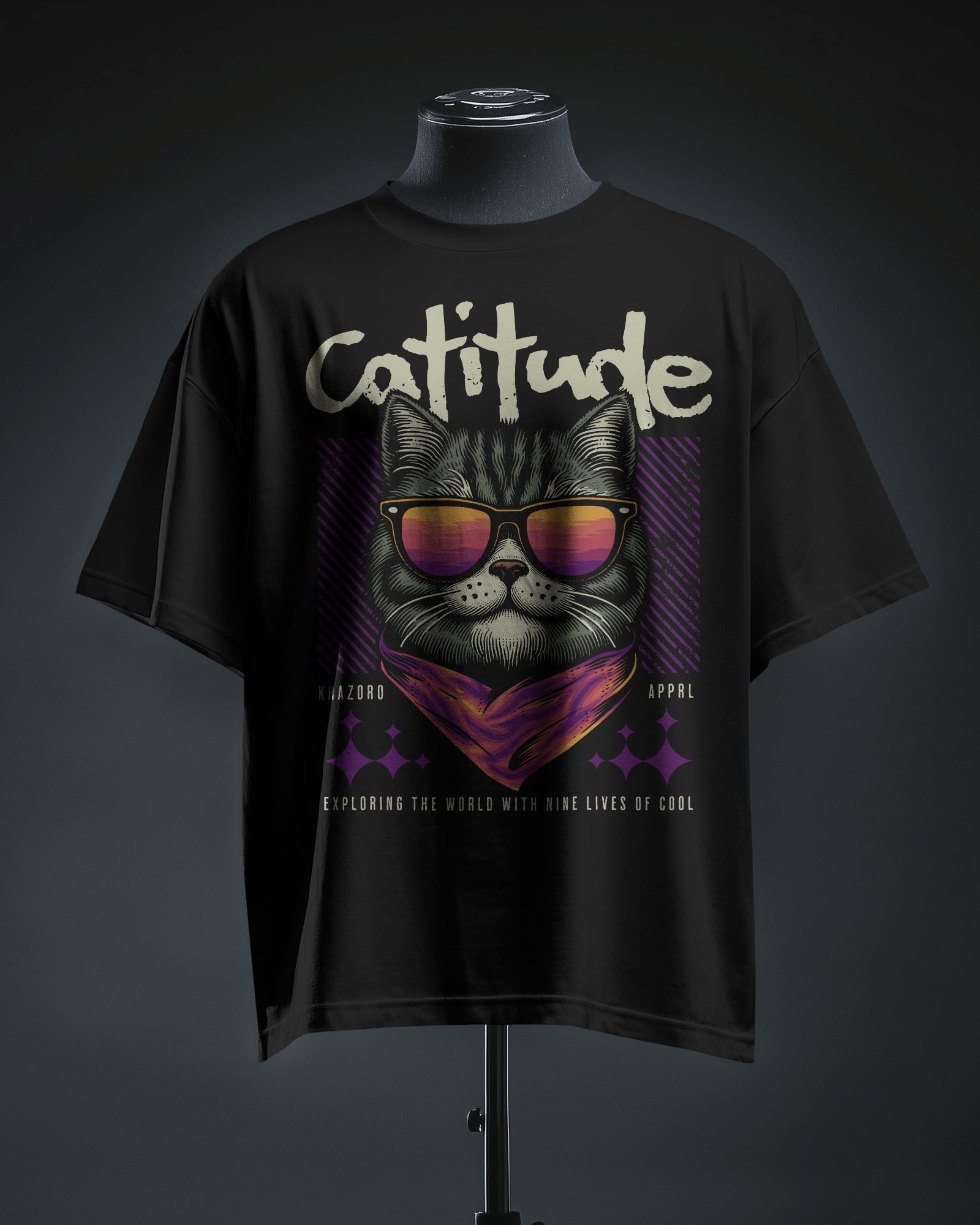 Catitude Oversized Tshirt