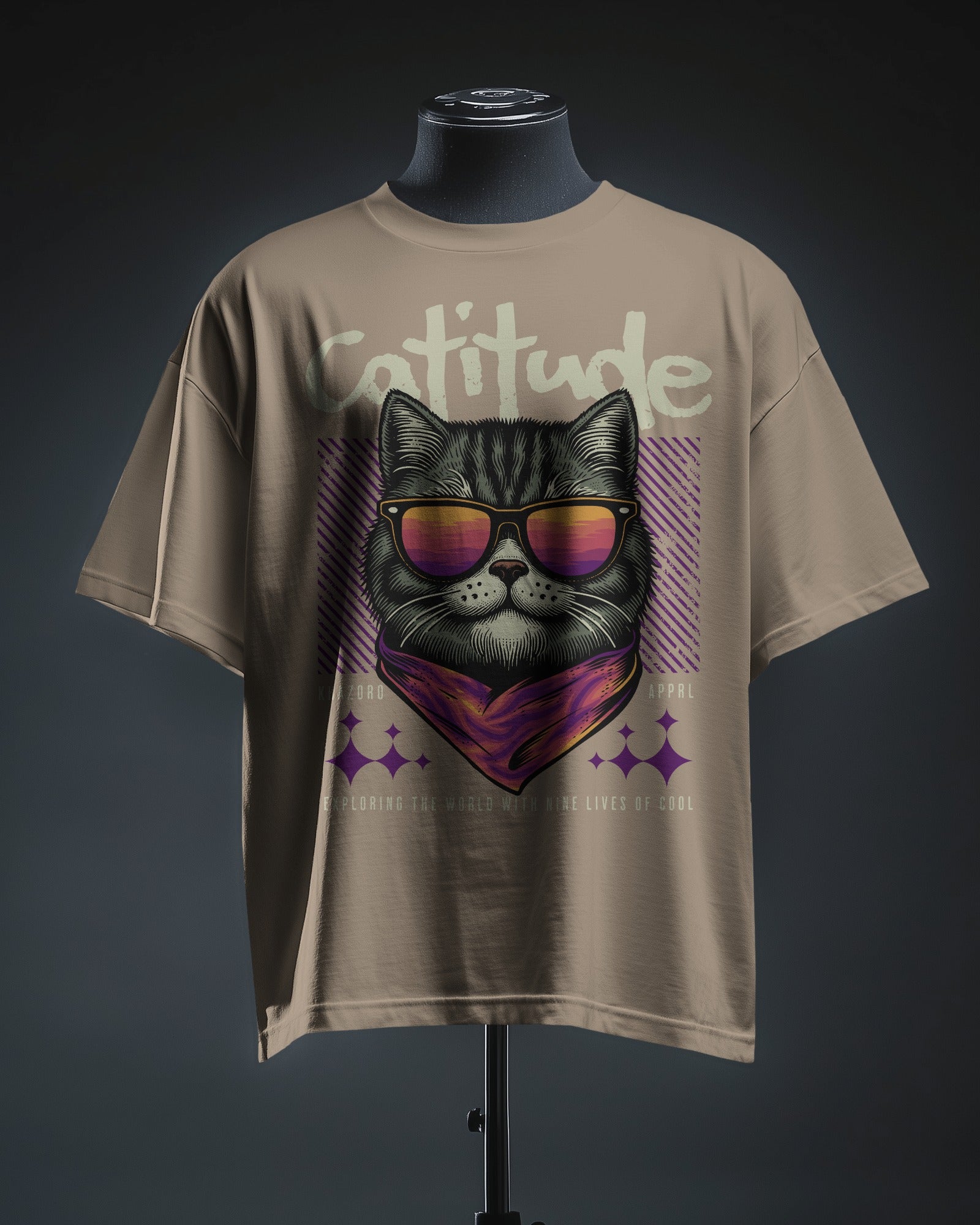 Catitude Oversized Tshirt