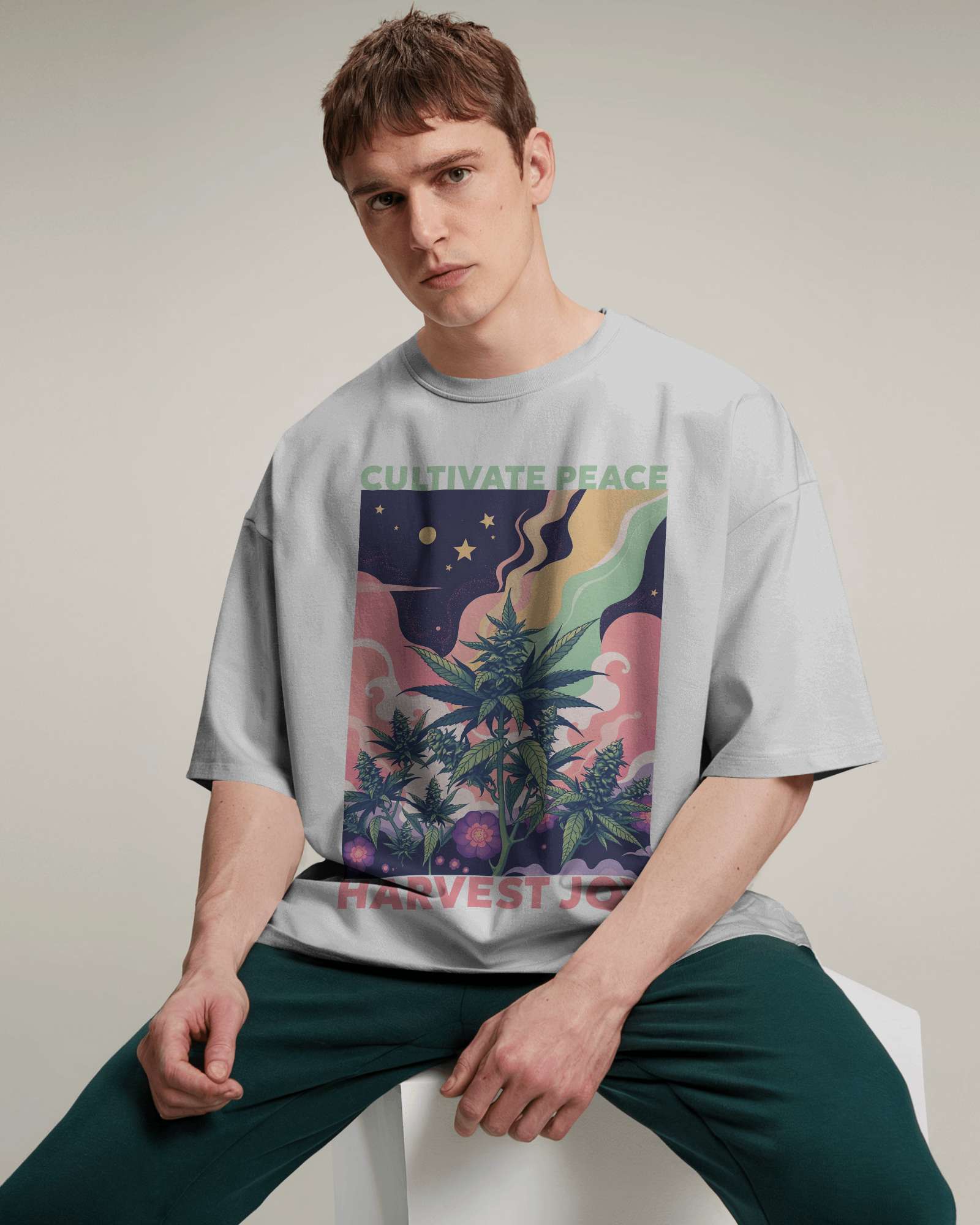 Cultivate Peace Oversized Tee