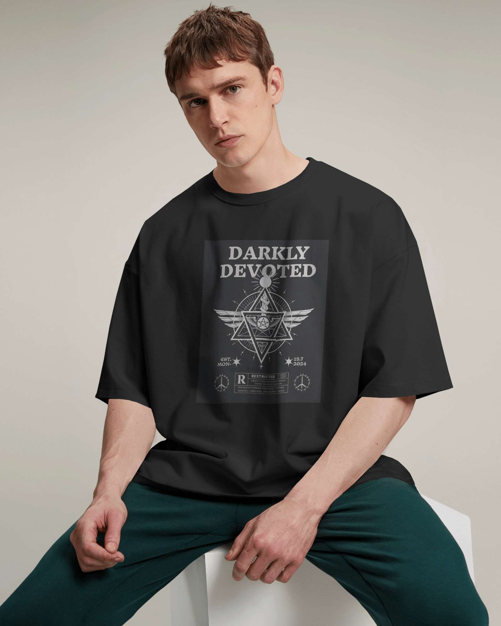 Darkly Devoted Oversized T shirt