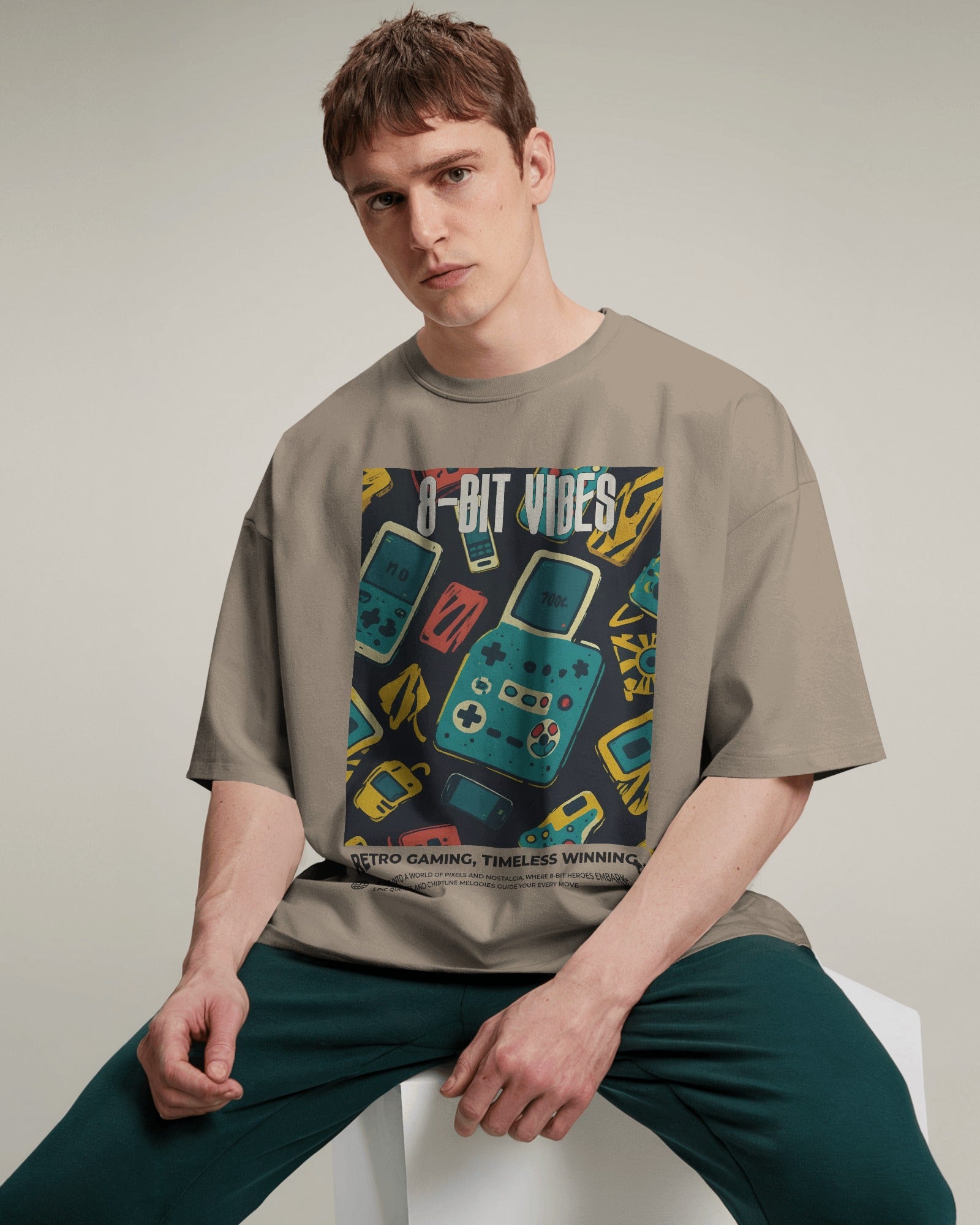 8-BIT VIBES Oversized Tshirt