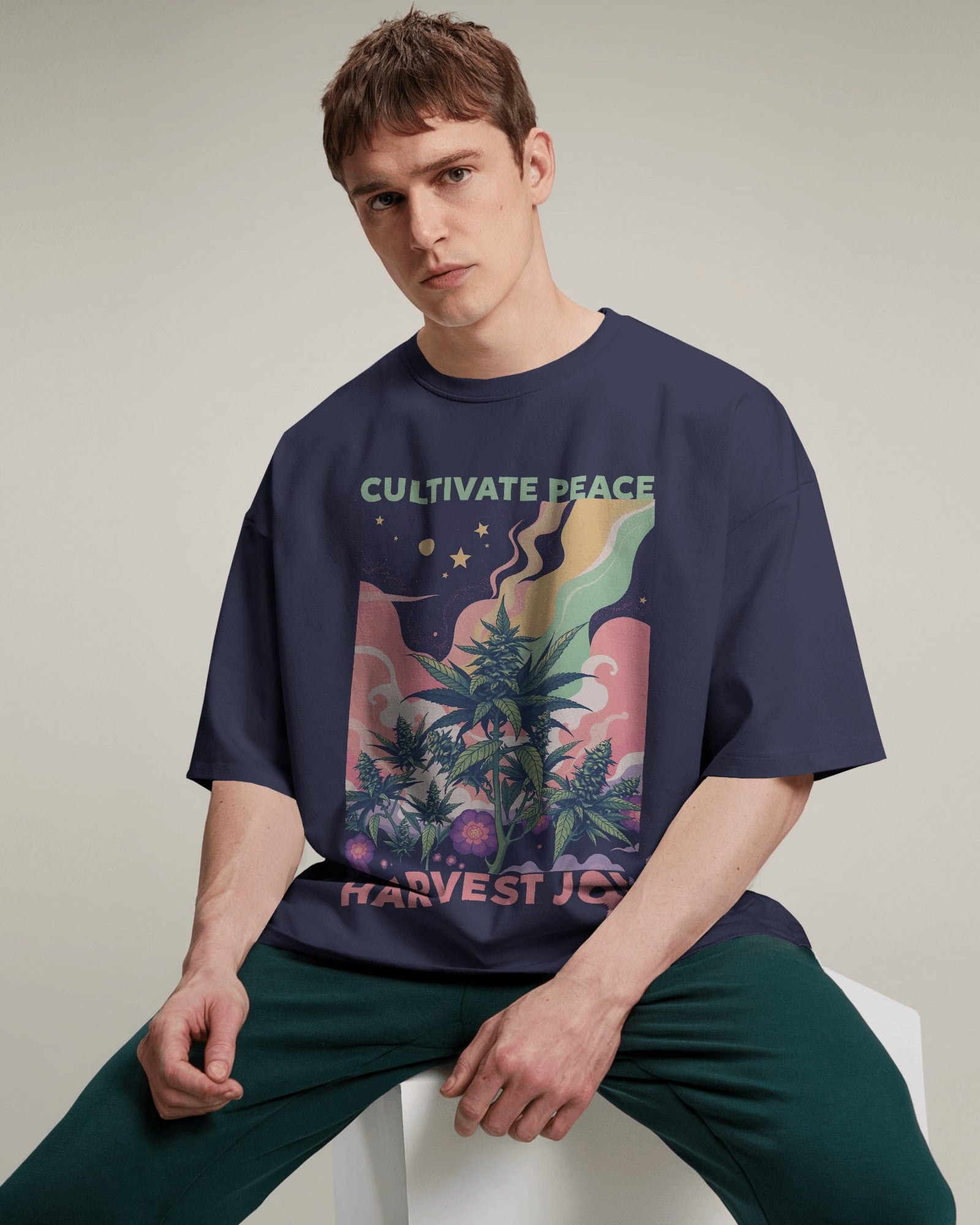 Cultivate Peace Oversized Tee