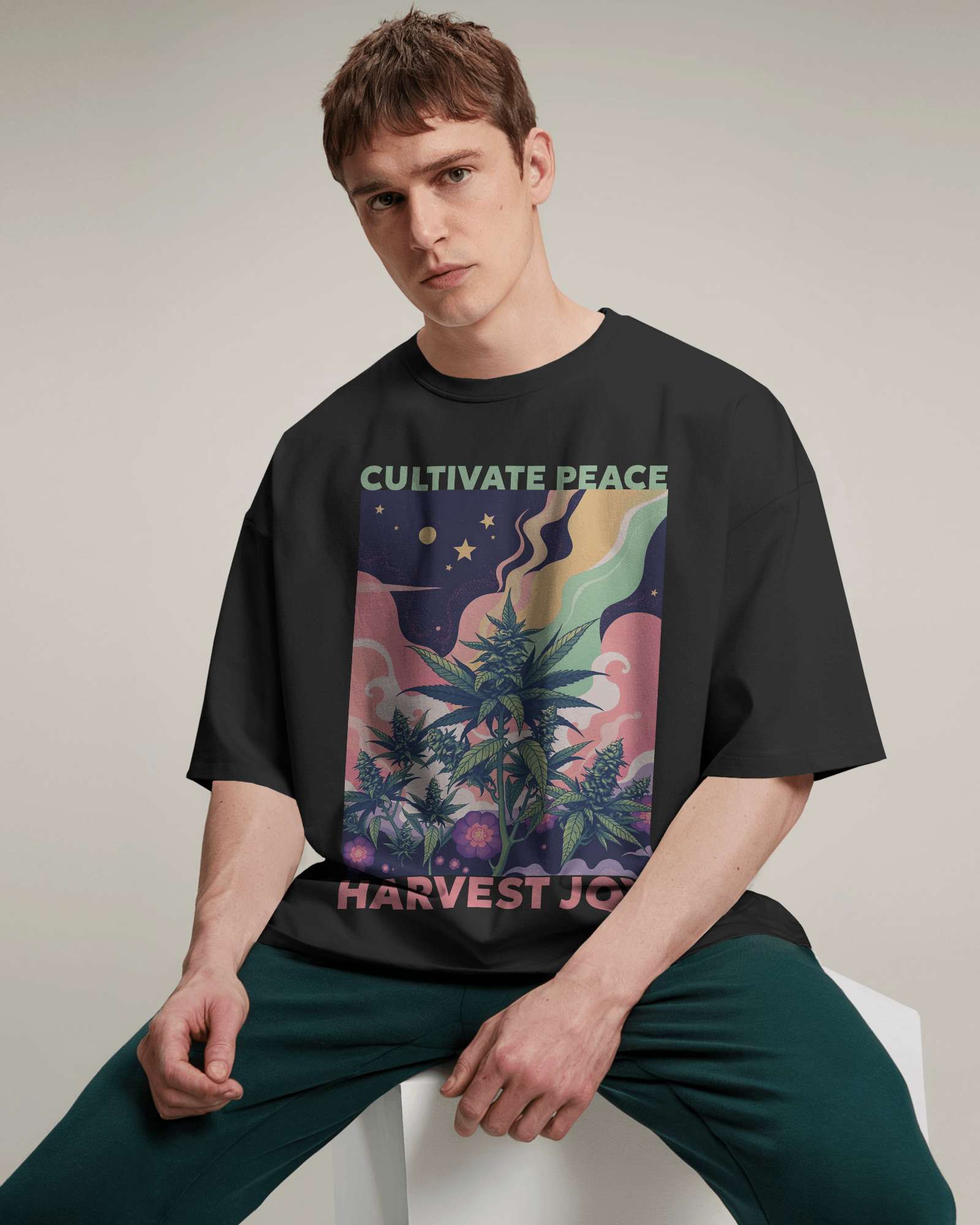 Cultivate Peace Oversized Tee