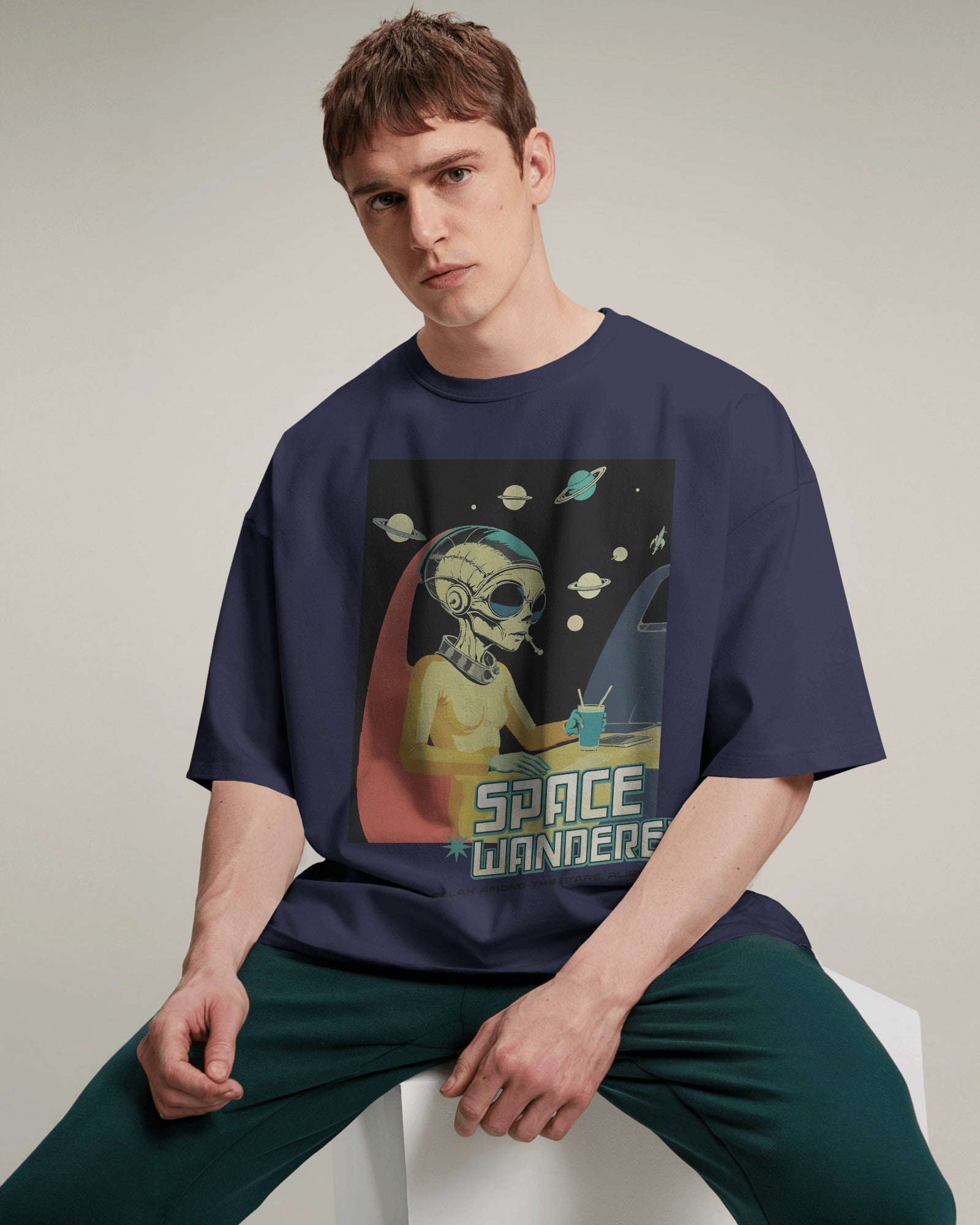 Space Wanderer Oversized Tee