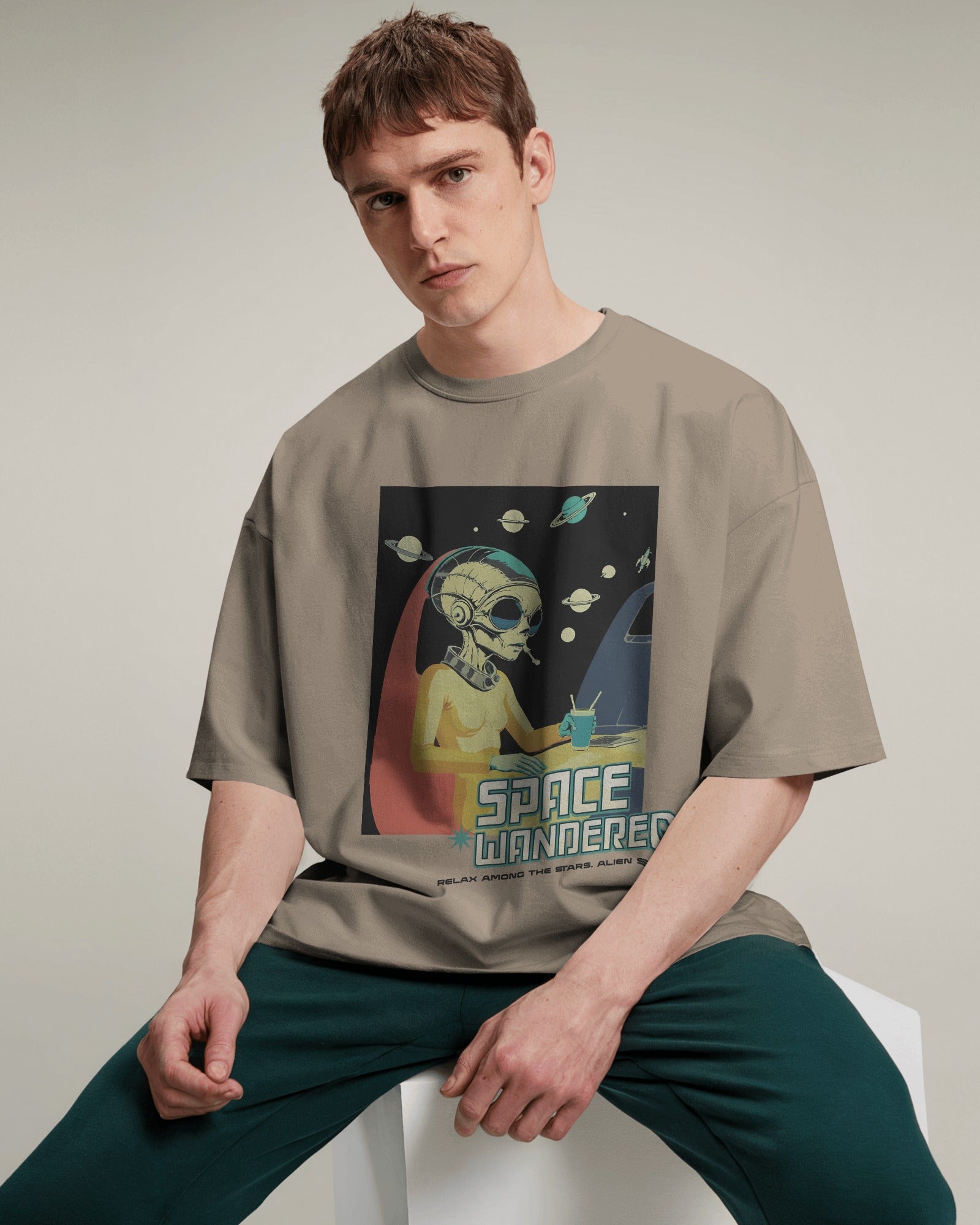 Space Wanderer Oversized Tee