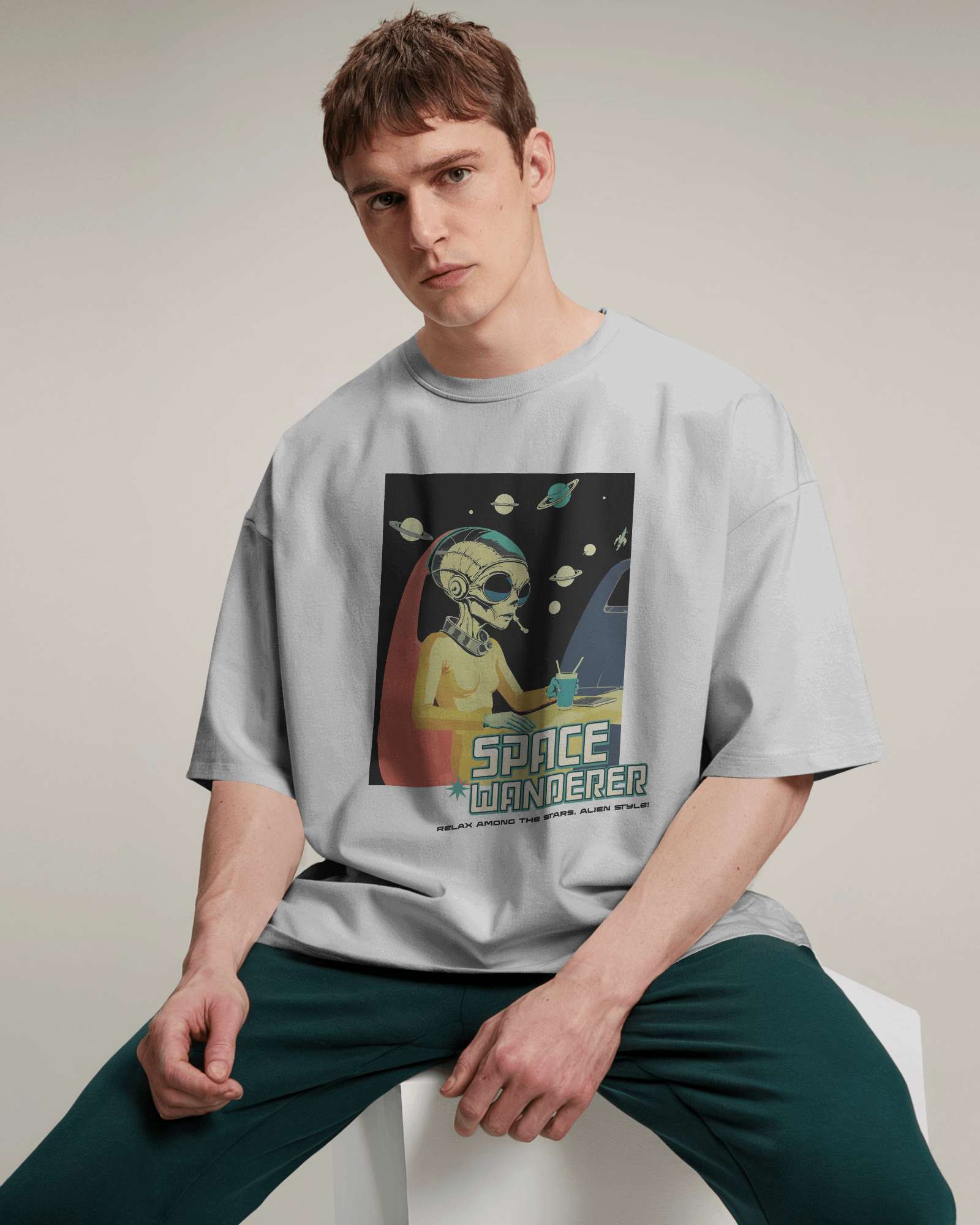 Space Wanderer Oversized Tee