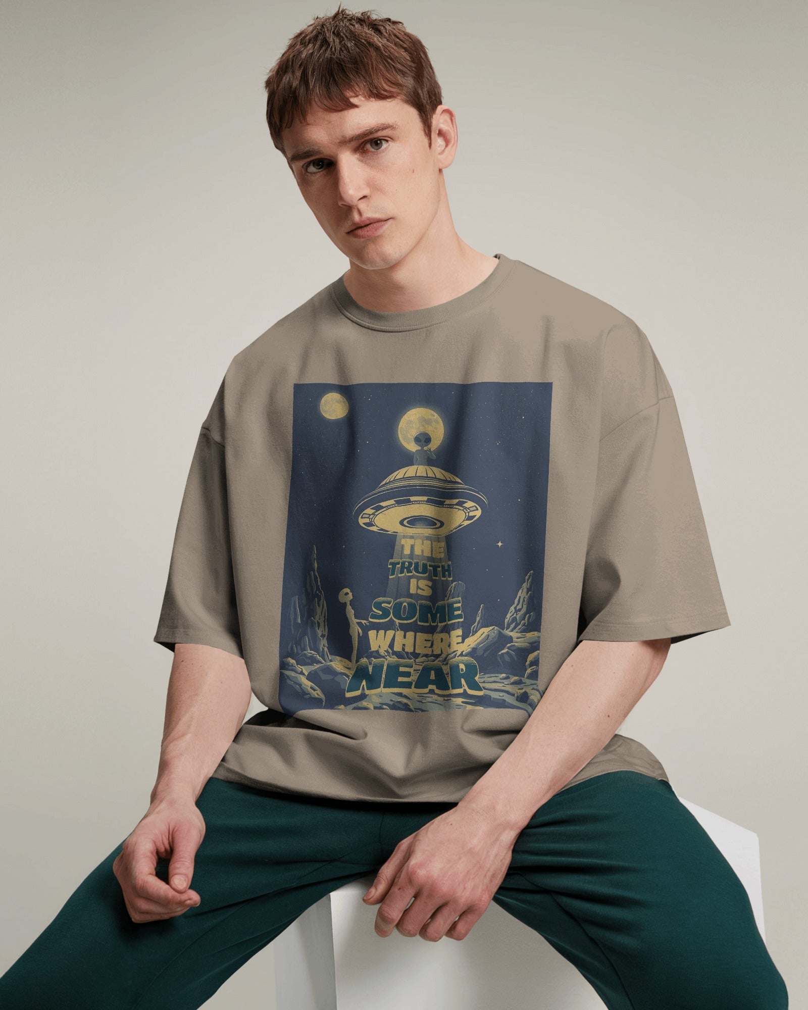 The Truth Is Near Oversized Tee