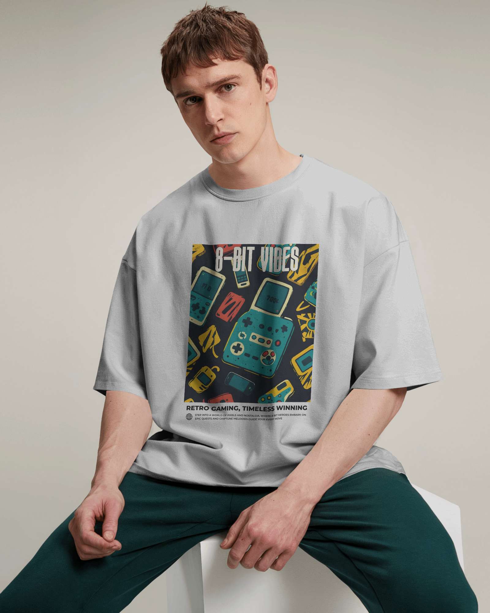 8-BIT VIBES Oversized Tshirt