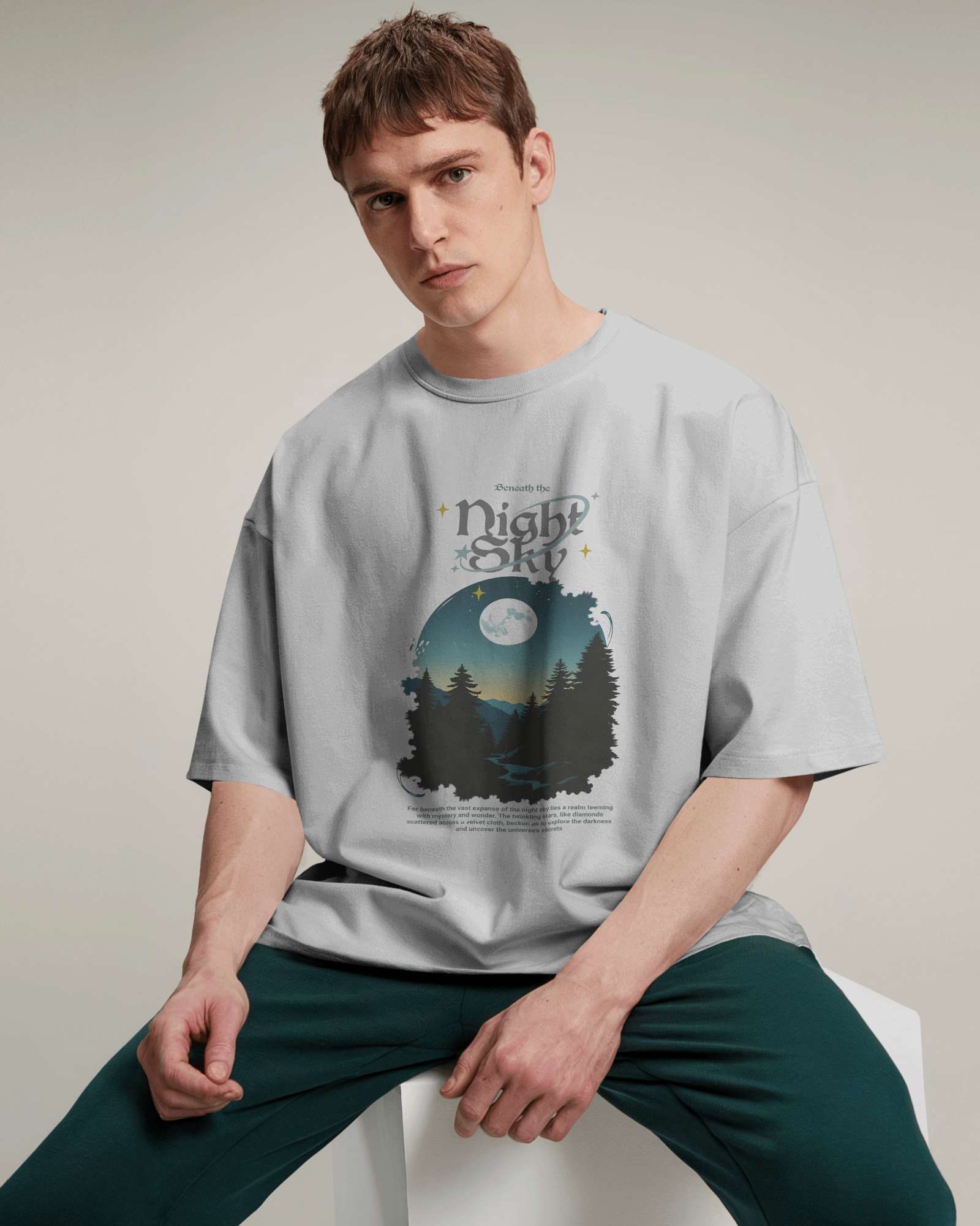 Night Sky Oversized Tee