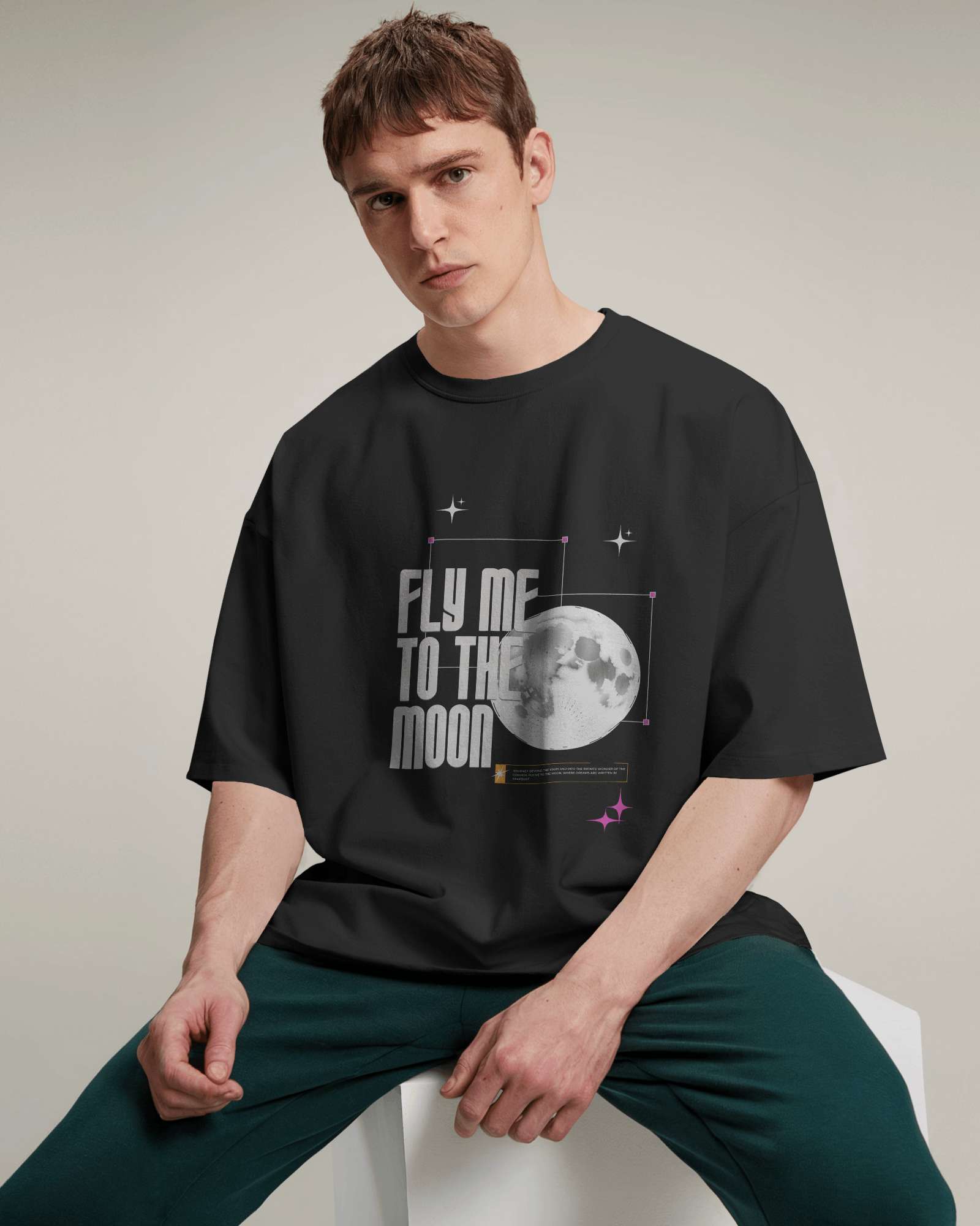 Fly me to the Moon Oversized Tee