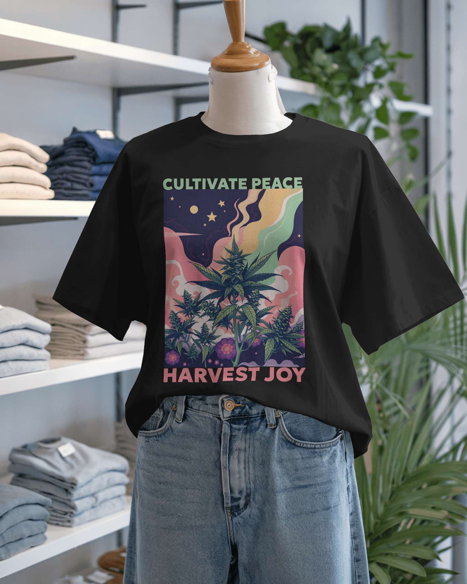 Cultivate Peace Oversized Tee