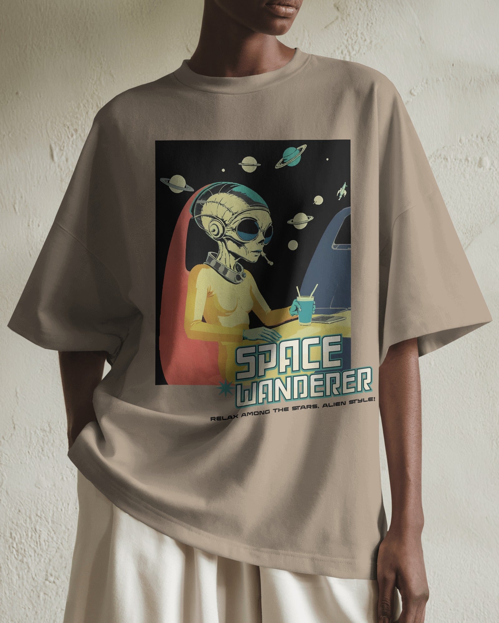 Space Wanderer Oversized Tee