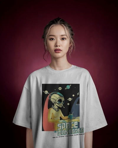 Space Wanderer Oversized Tee