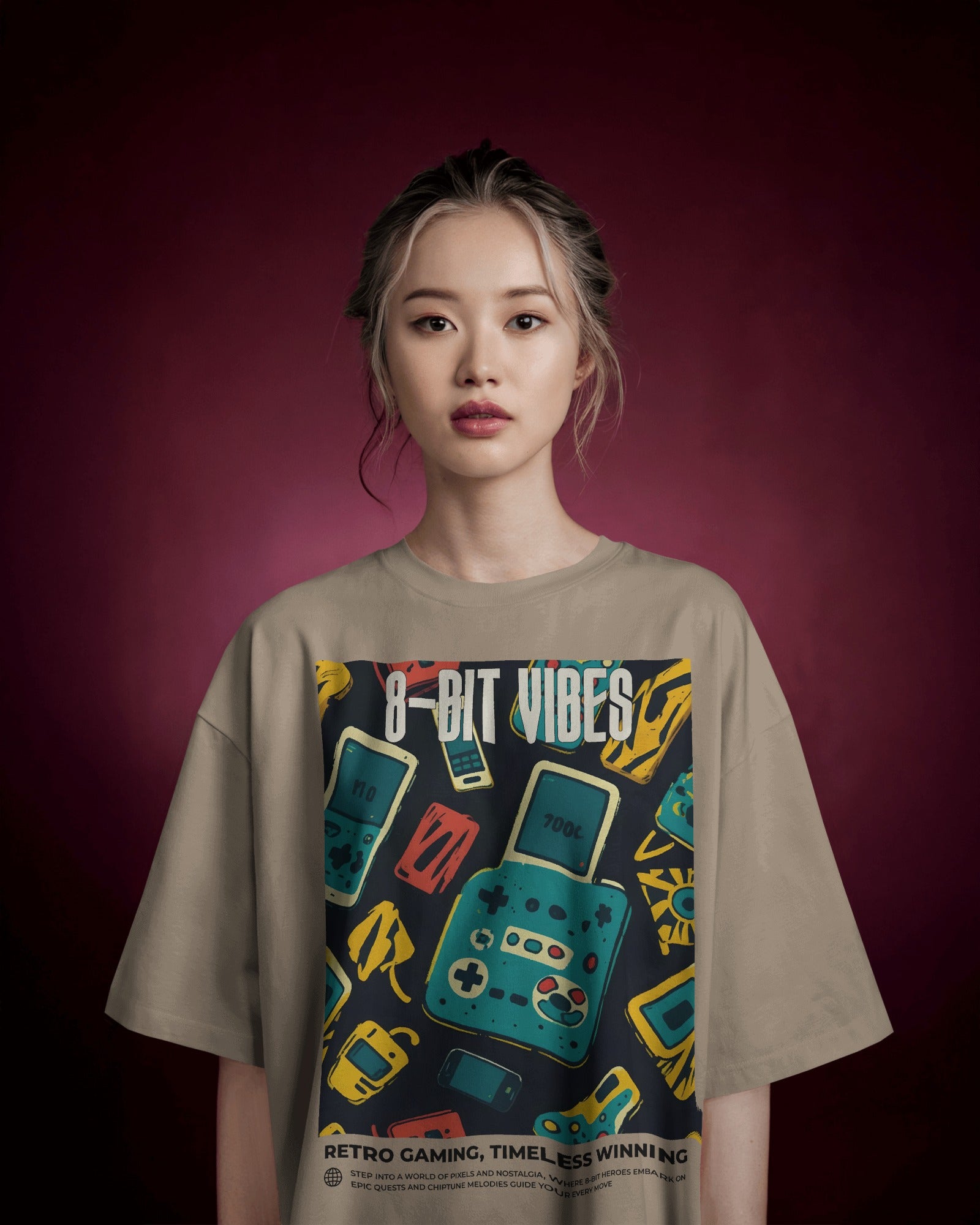 8-BIT VIBES Oversized Tshirt