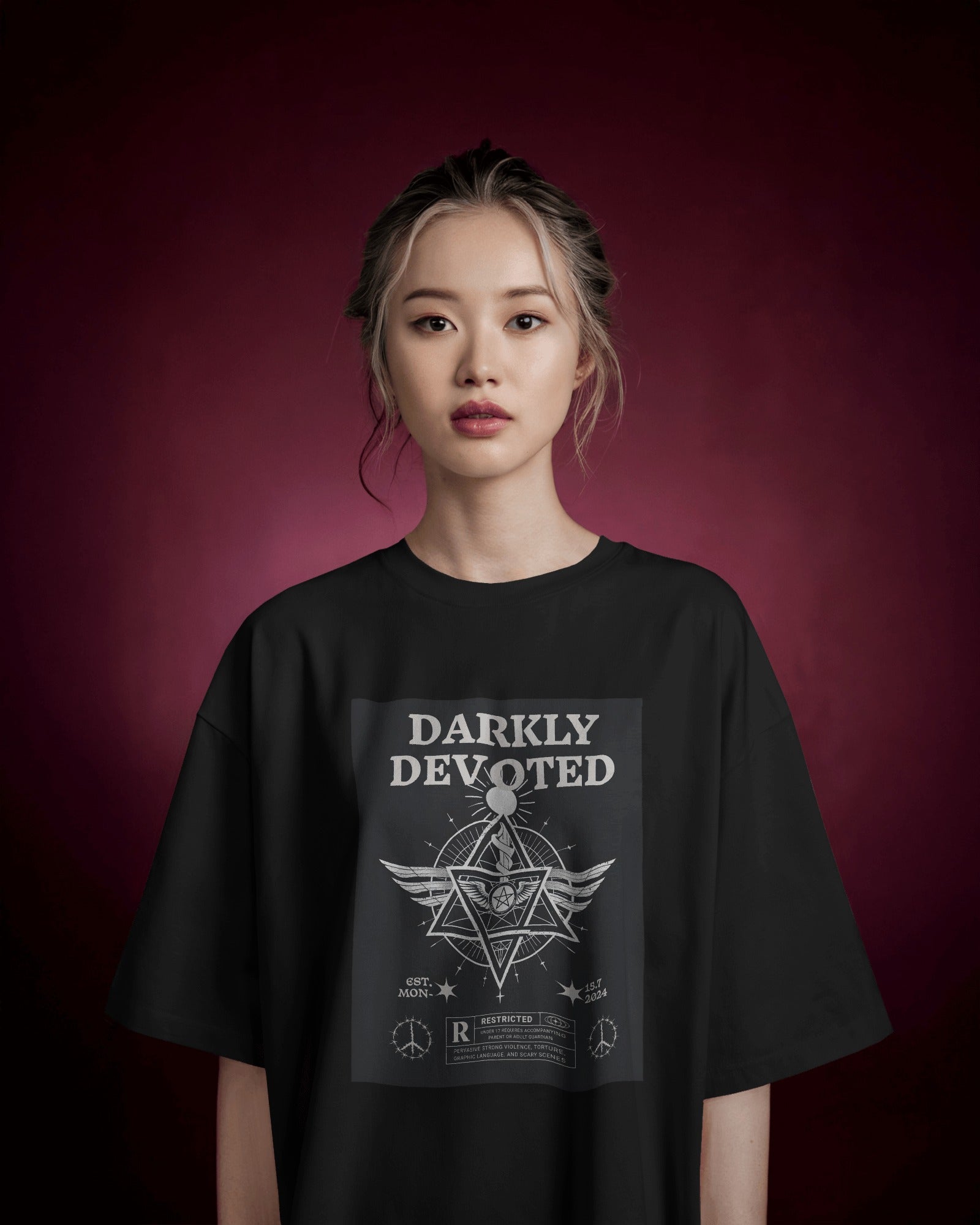 Darkly Devoted Oversized T shirt