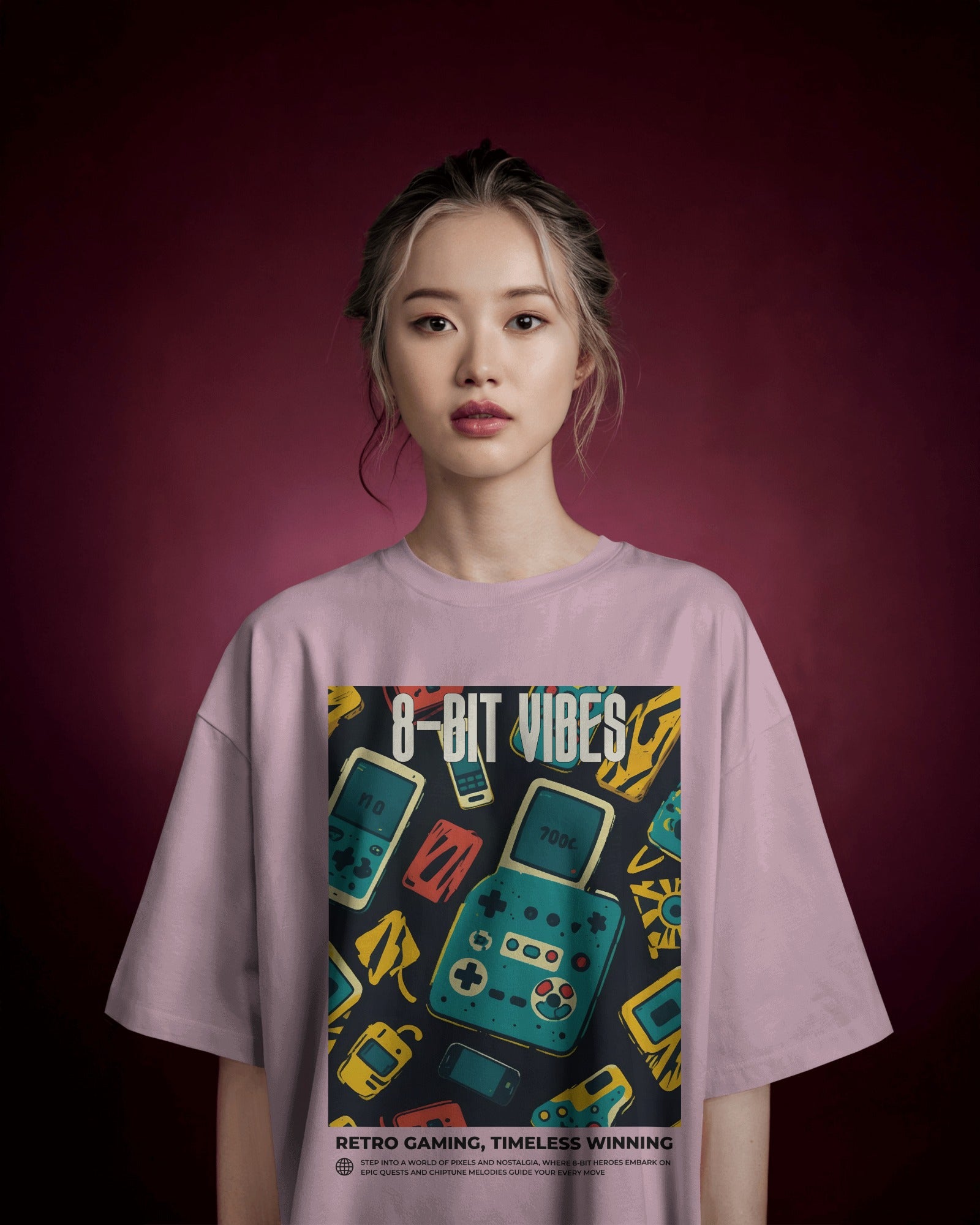 8-BIT VIBES Oversized Tshirt