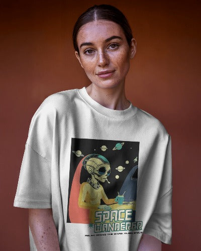 Space Wanderer Oversized Tee