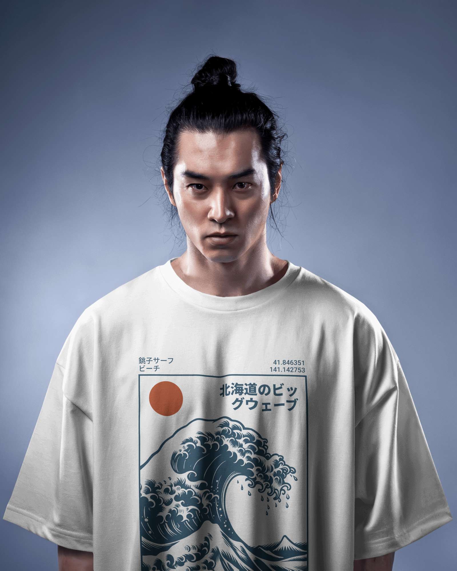 Hokkaido Wave Oversized Tee