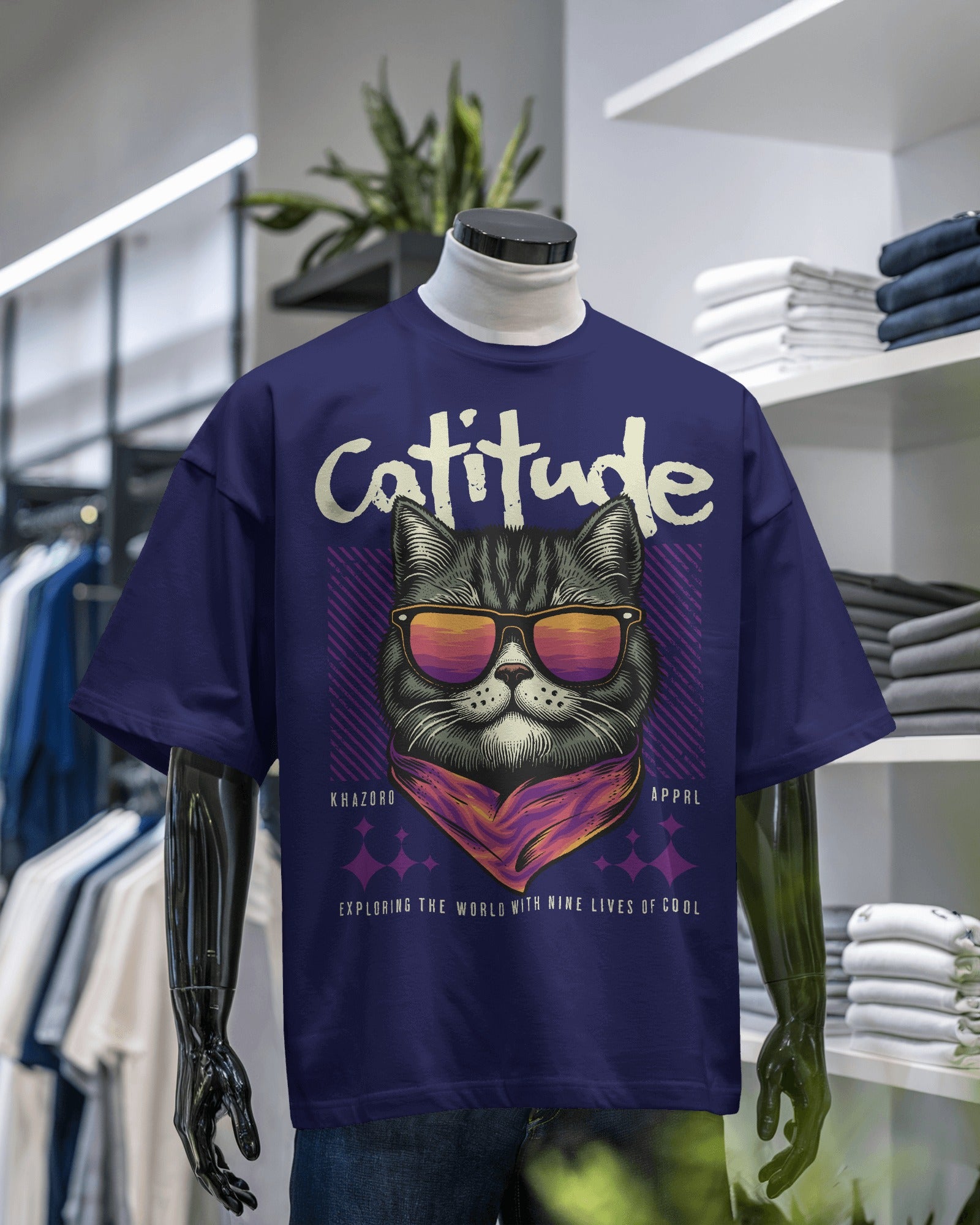 Catitude Oversized Tshirt