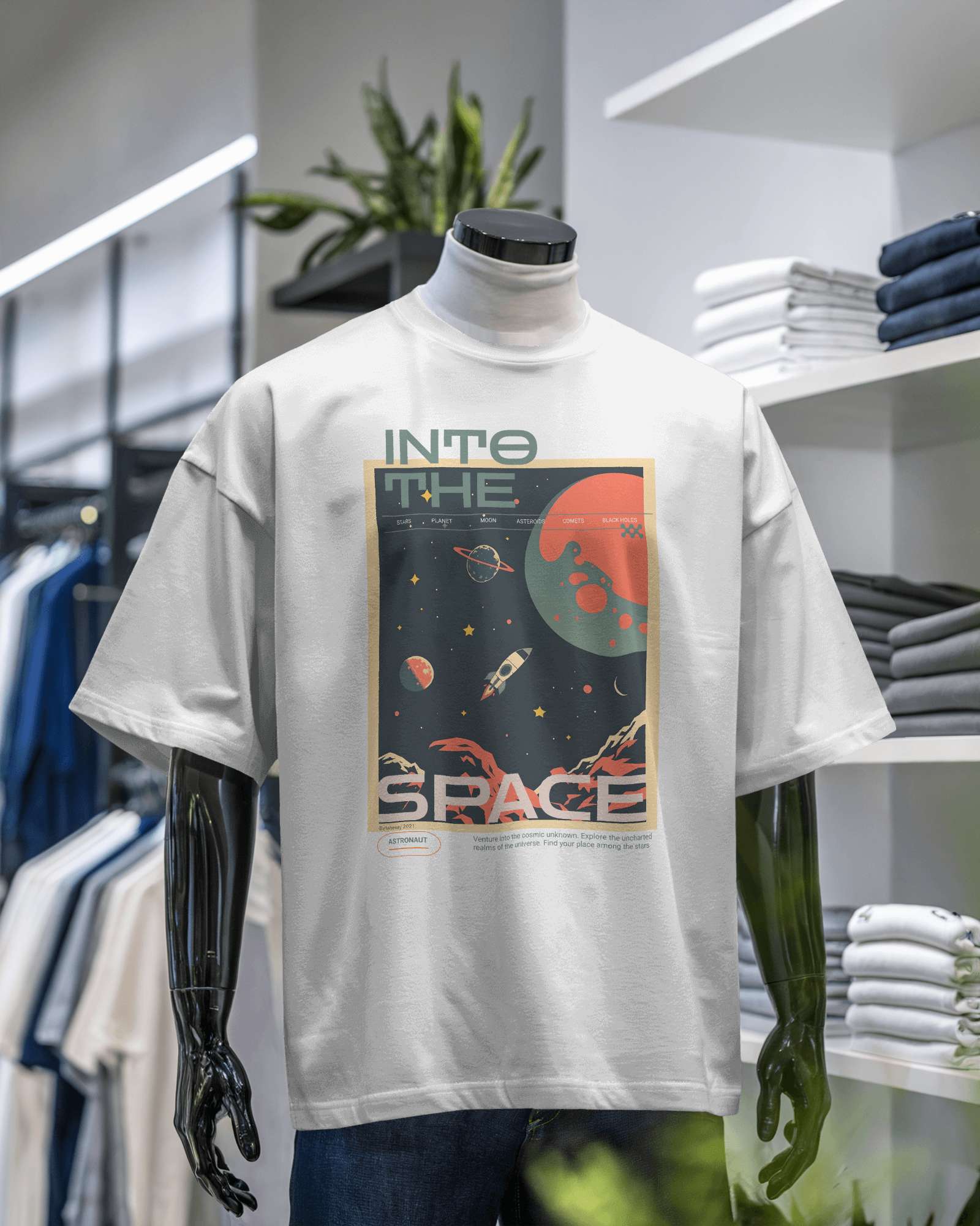 Into The Space Oversized Tee