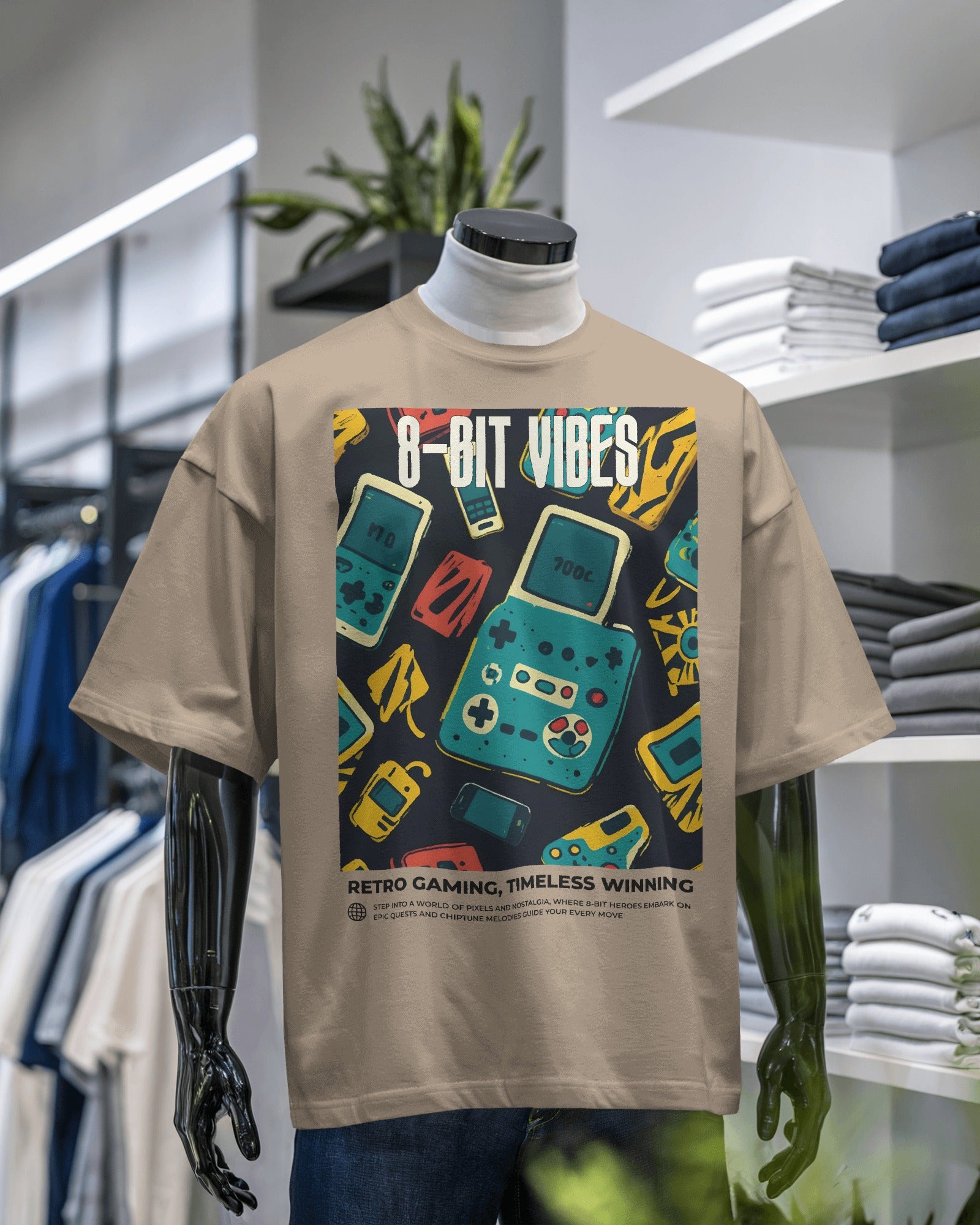 8-BIT VIBES Oversized Tshirt