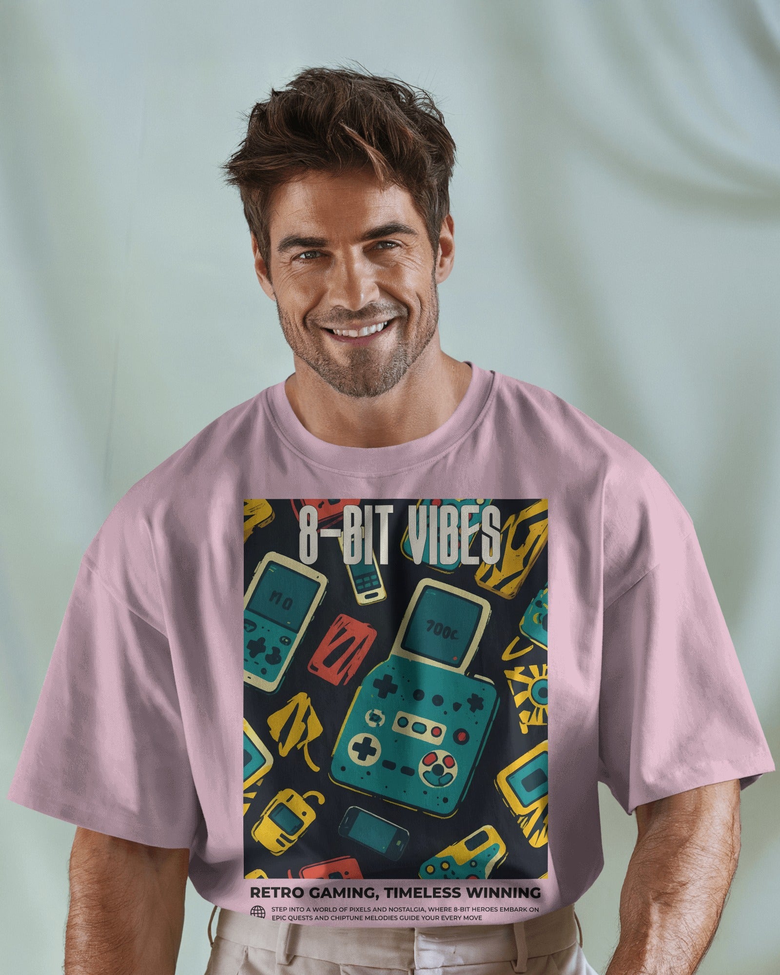 8-BIT VIBES Oversized Tshirt