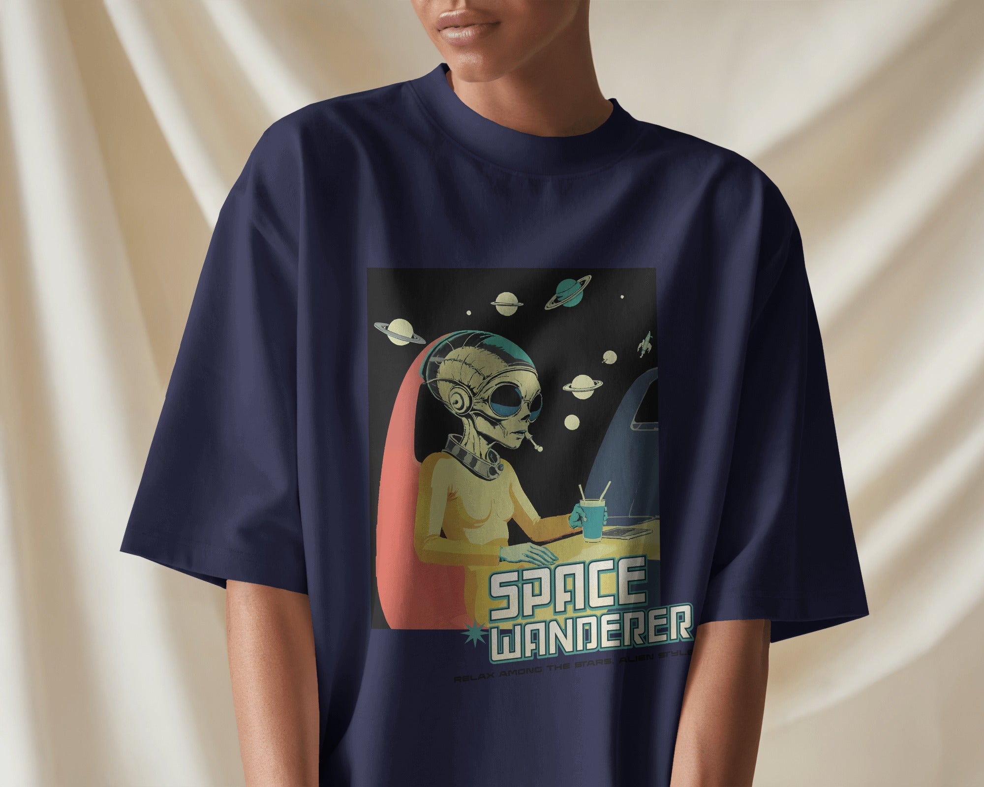 Space Wanderer Oversized Tee