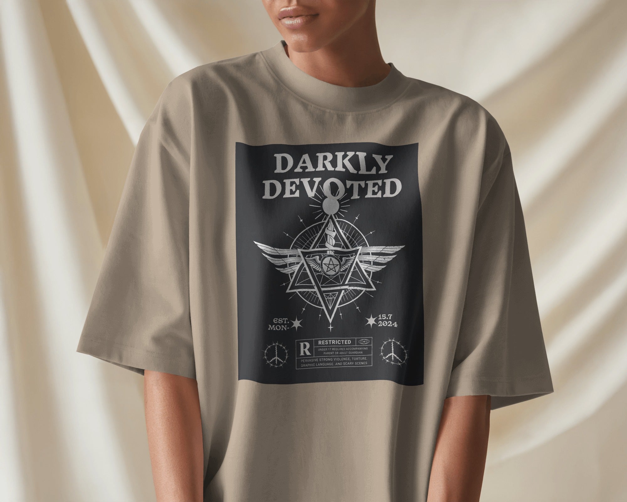 Darkly Devoted Oversized T shirt