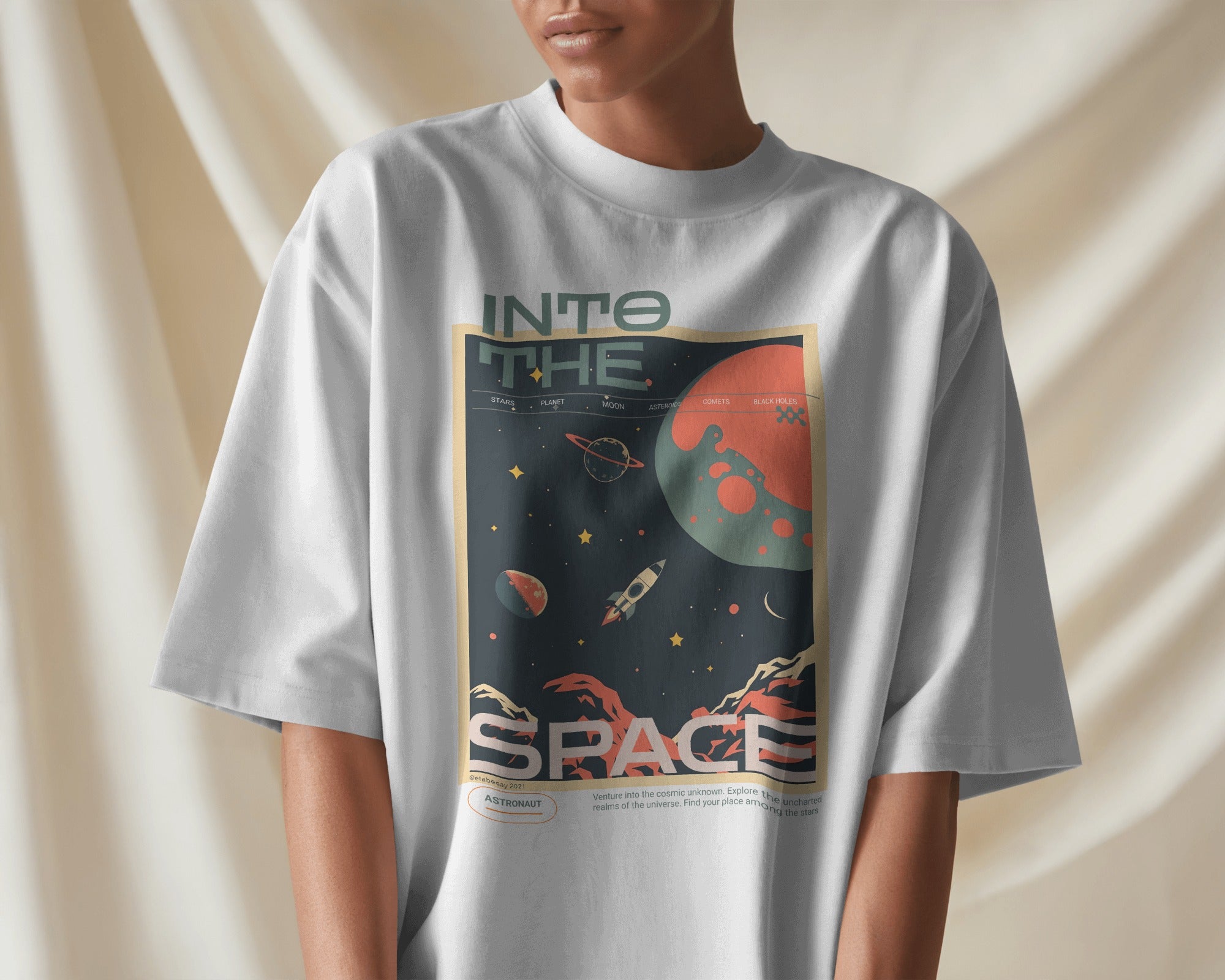 Into The Space Oversized Tee