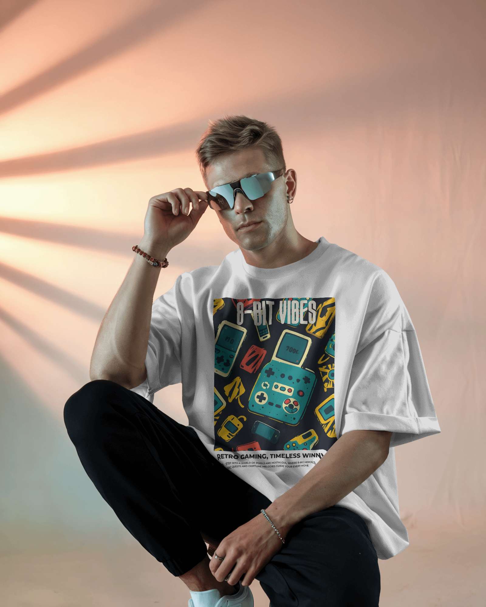 8-BIT VIBES Oversized Tshirt