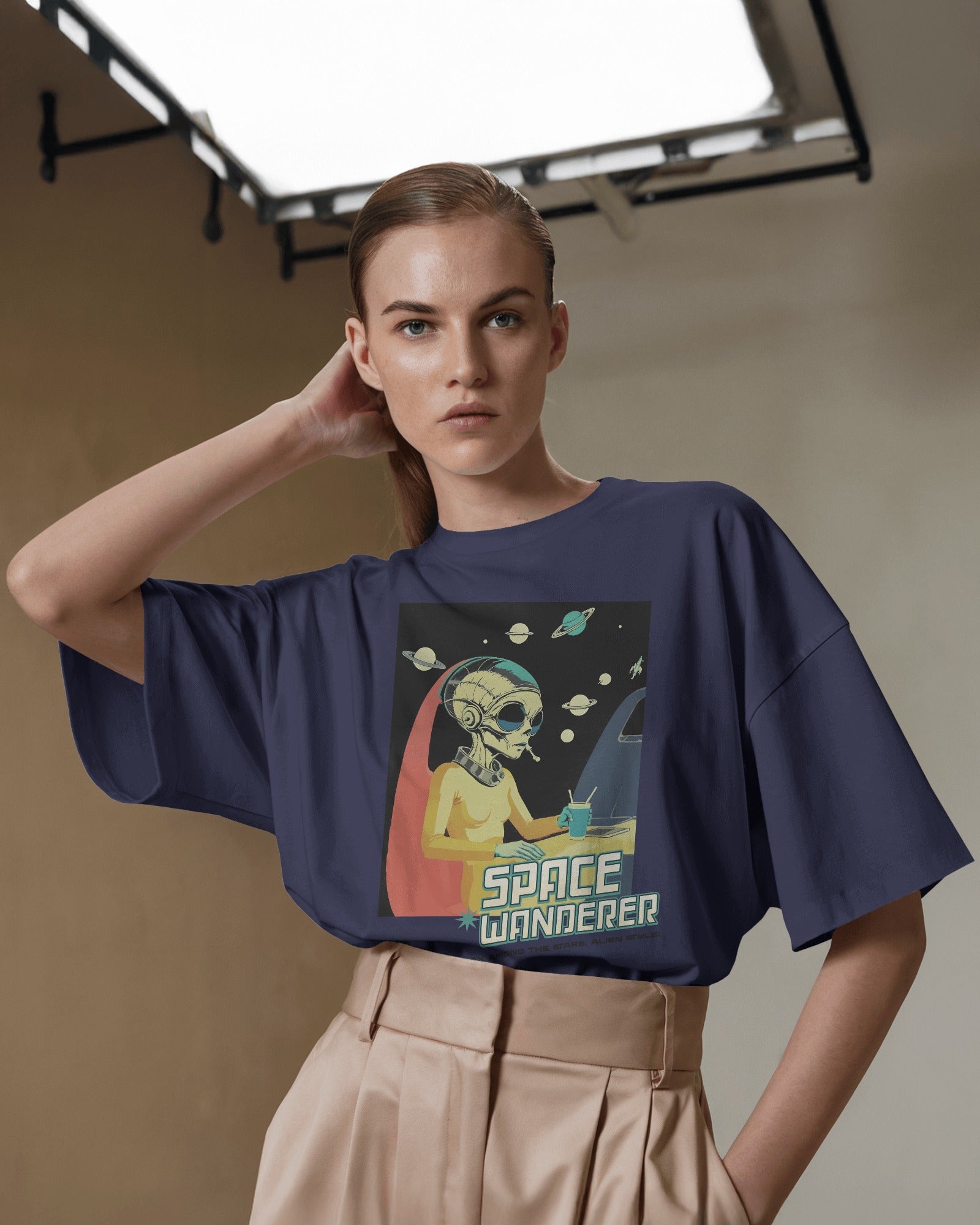 Space Wanderer Oversized Tee