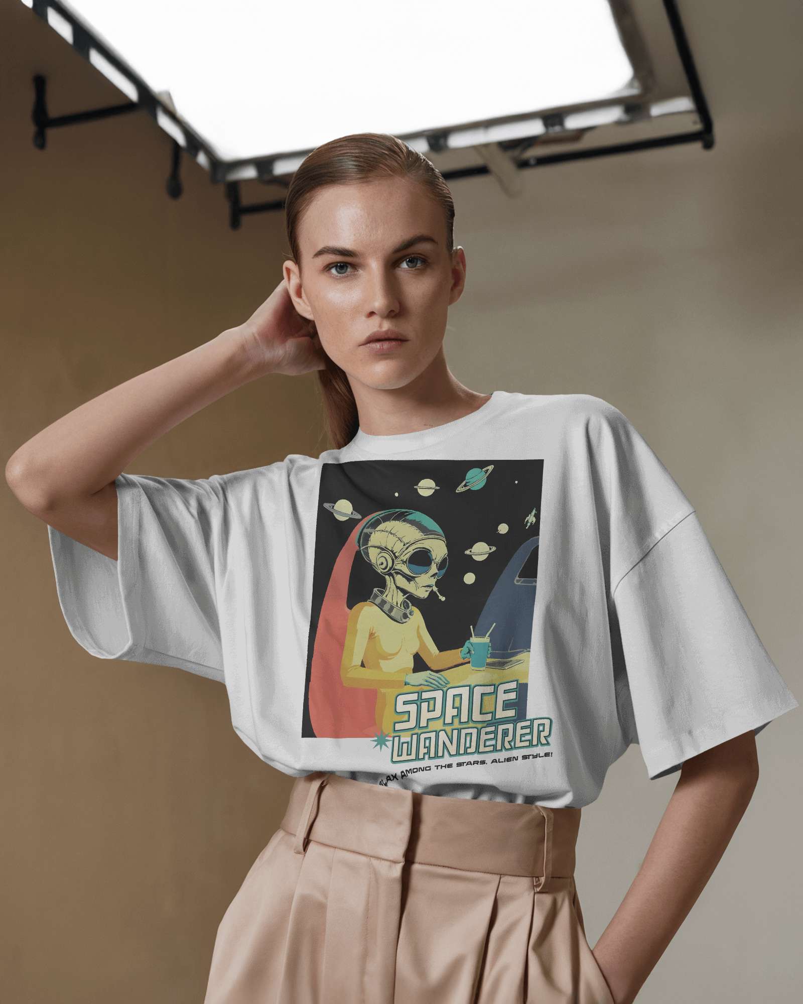 Space Wanderer Oversized Tee