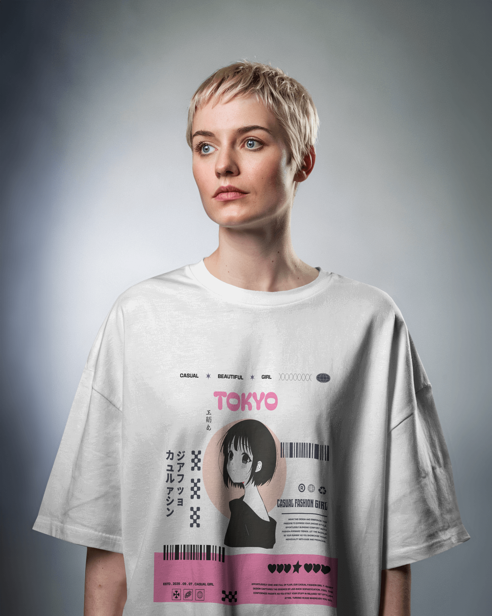 Tokyo Girl Oversized Tee