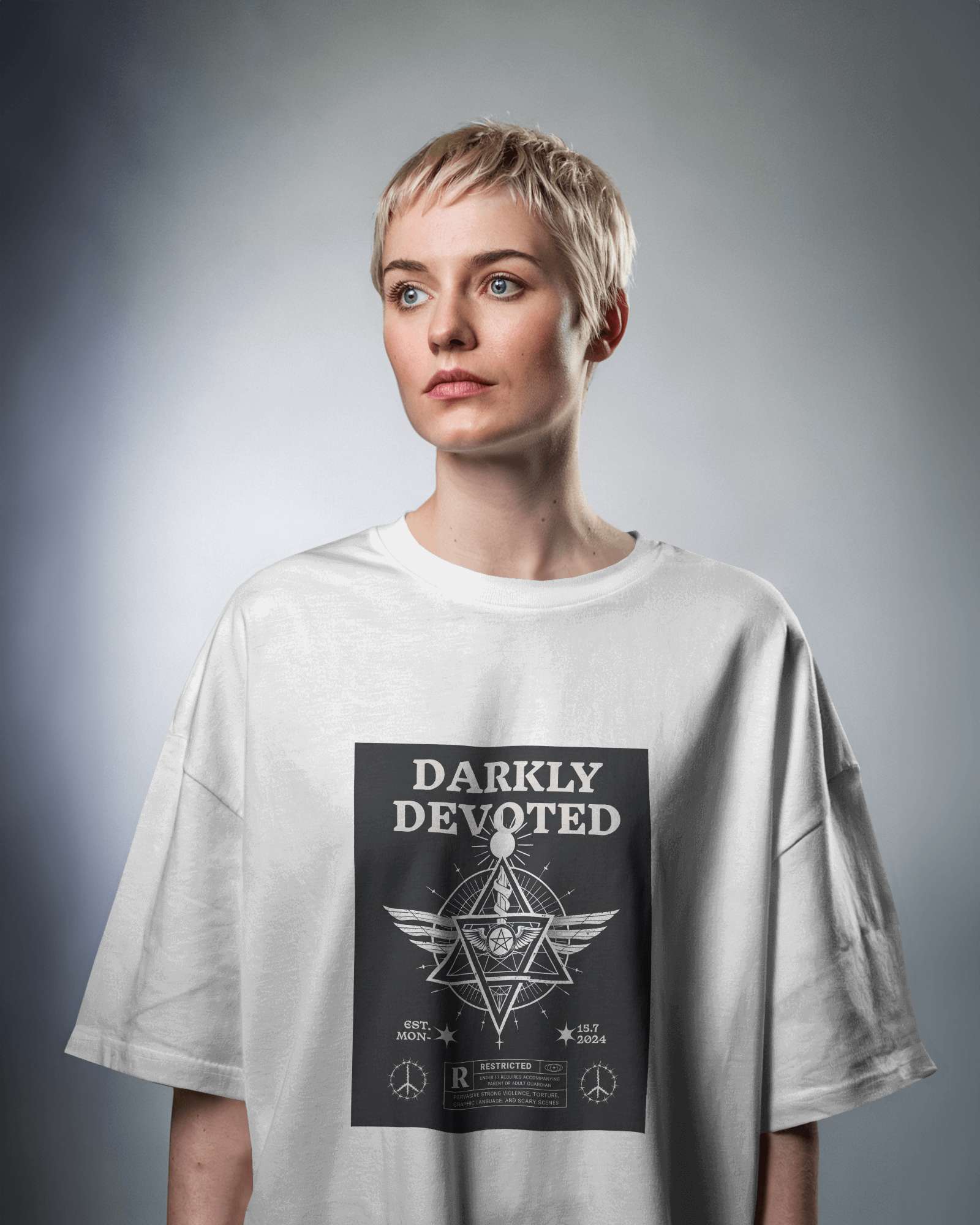 Darkly Devoted Oversized T shirt