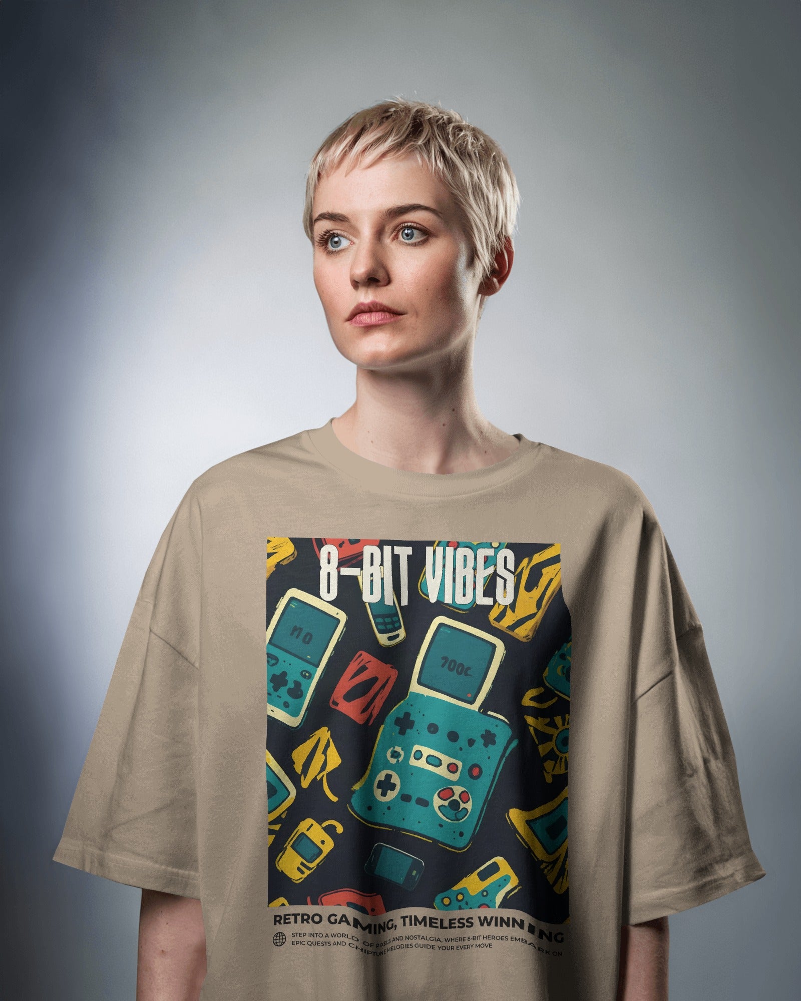 8-BIT VIBES Oversized Tshirt