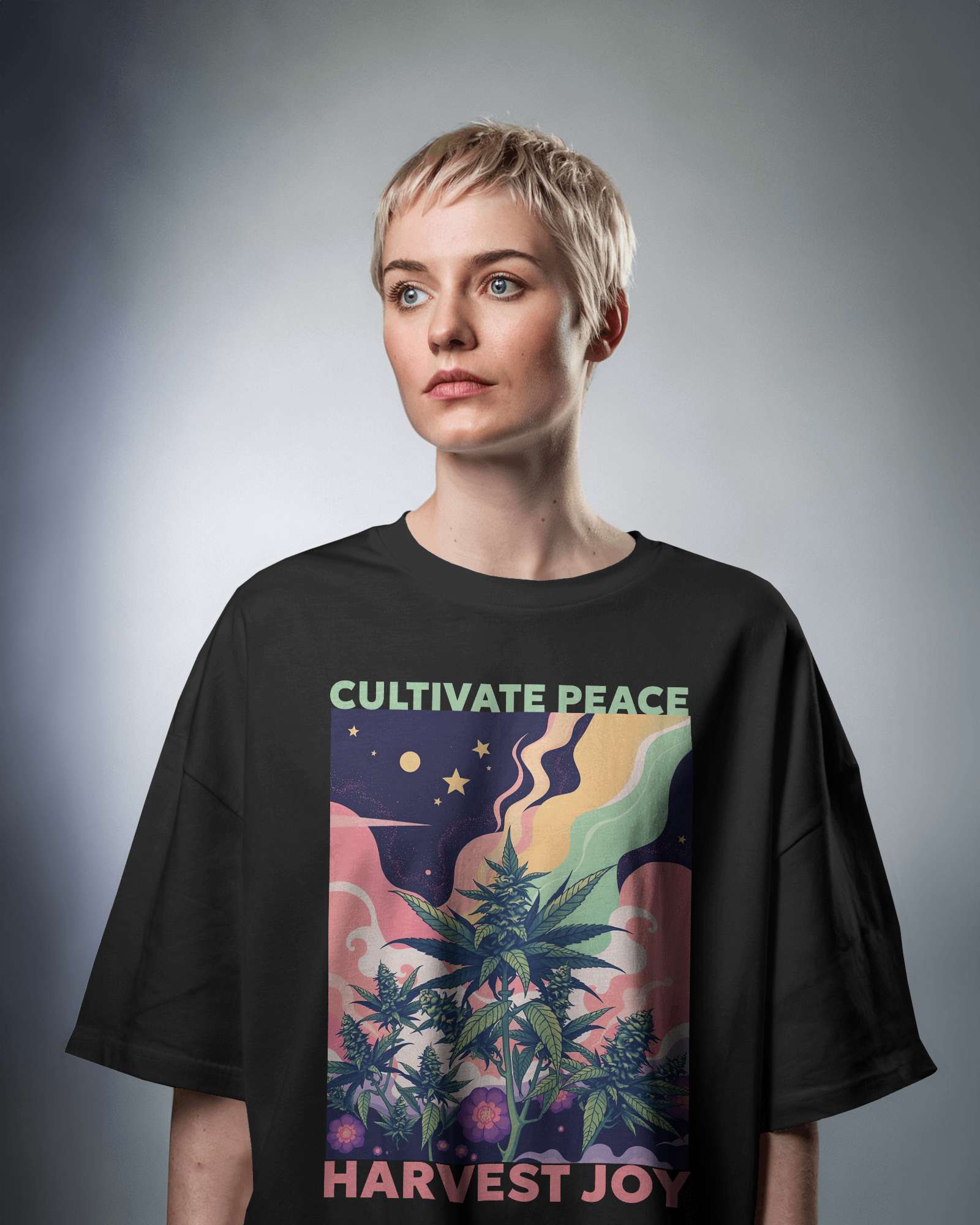 Cultivate Peace Oversized Tee